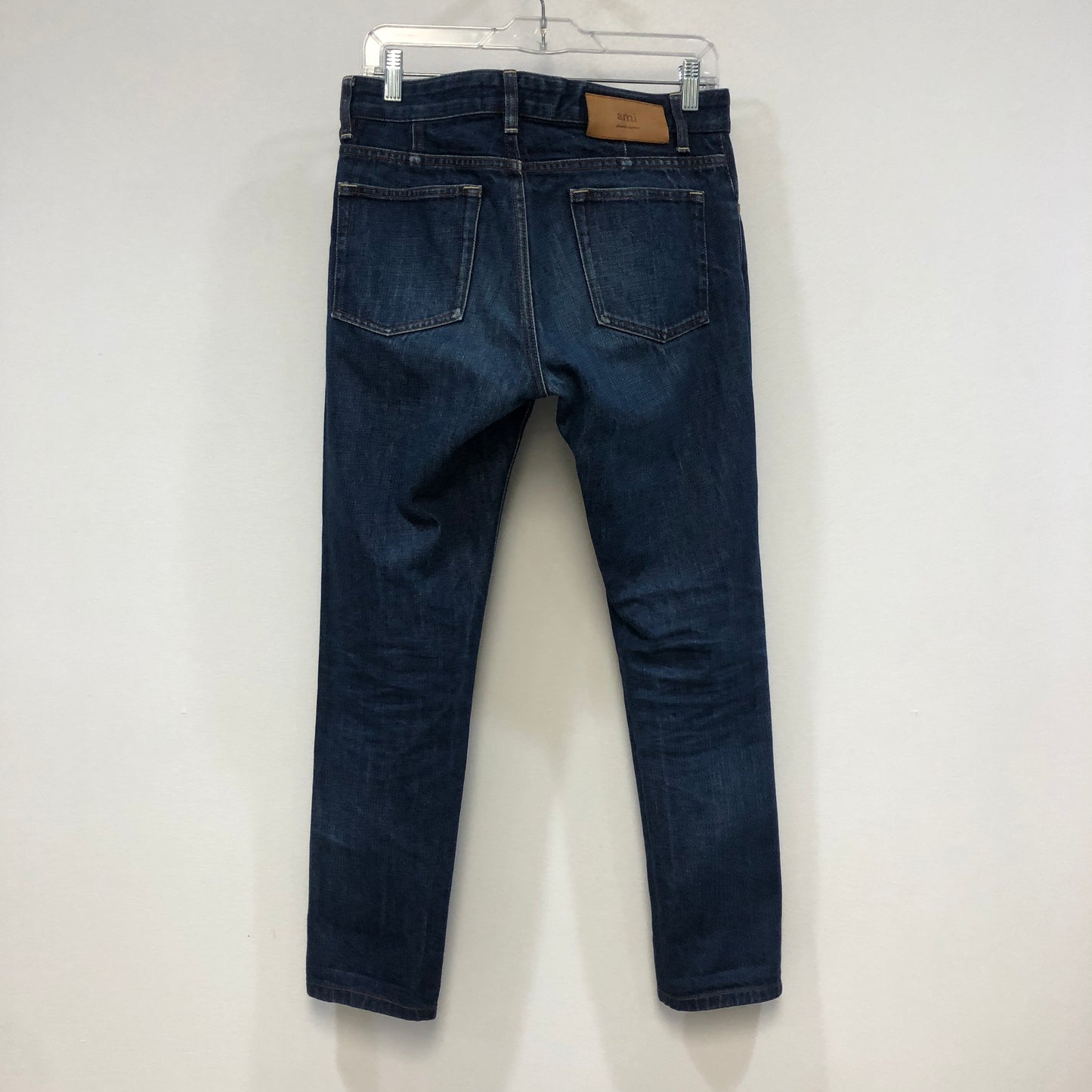 Ami Paris Blue Straight-Leg Denim Jeans Size 29