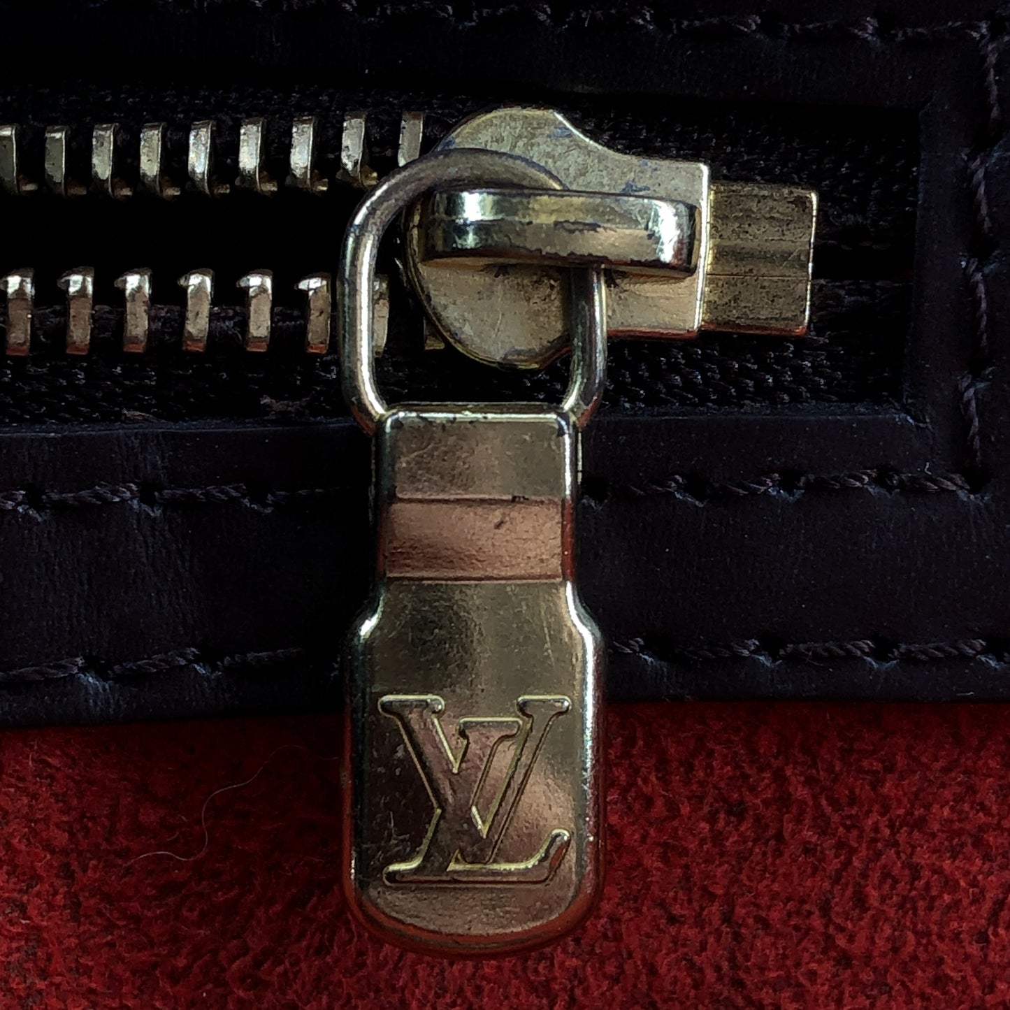 Louis Vuitton Damier Ebene Manosque Handbag Brown