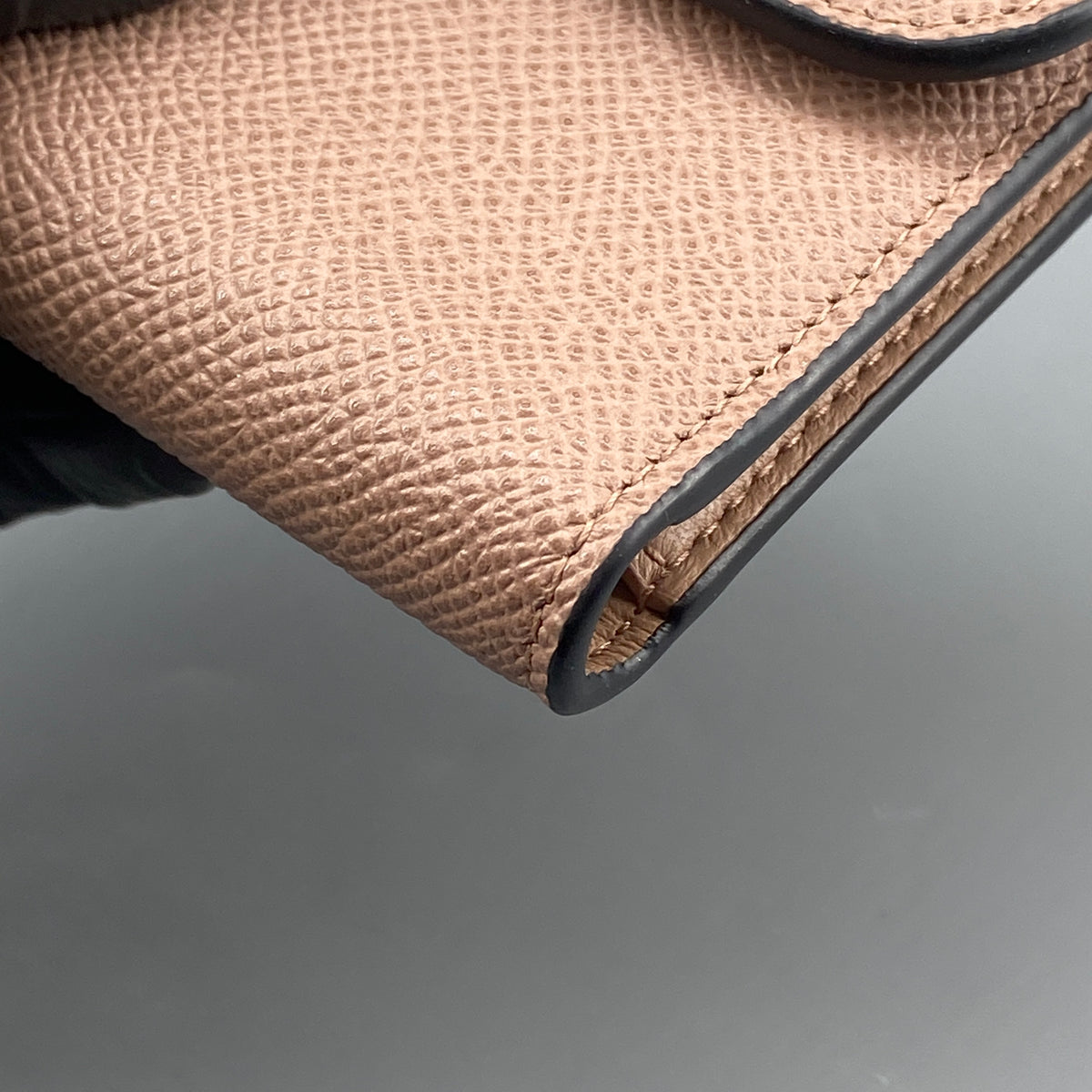 Christian Dior Nude Saddle Trifold Wallet