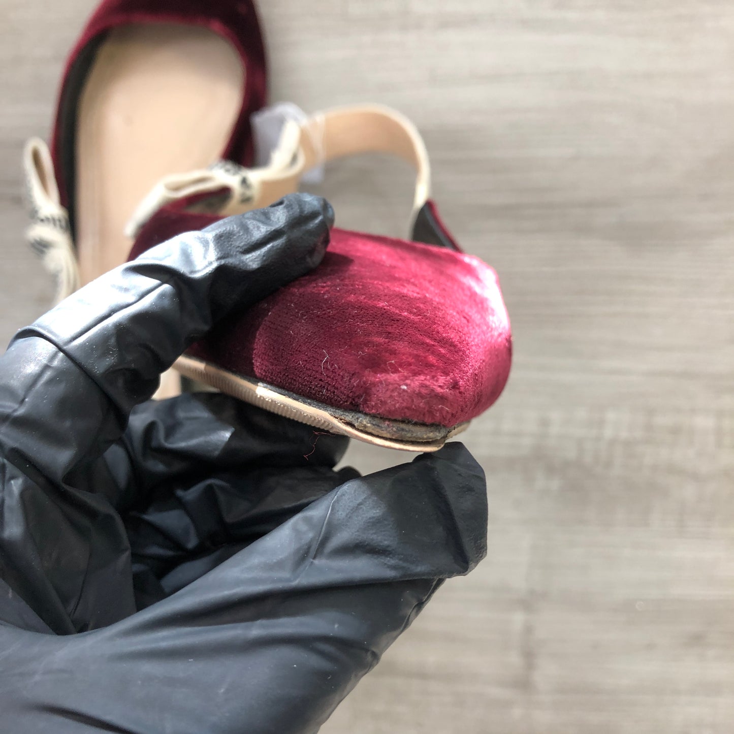 Christian Dior Women's J'Adior Velvet Slingback Pumps Size 39 Burgundy