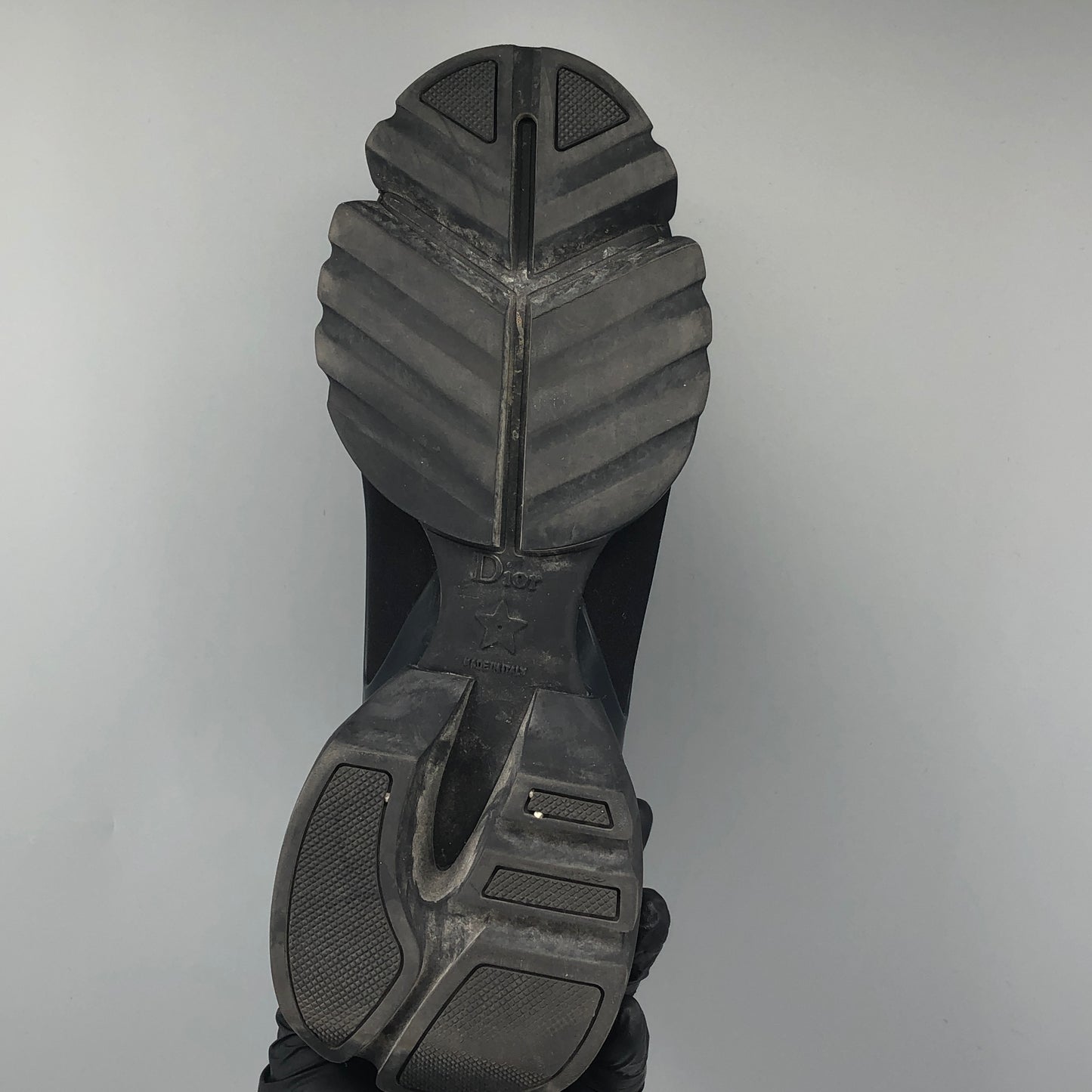 Christian Dior Women's D-Connect Technical Fabric Sneakers Size 36 All Black