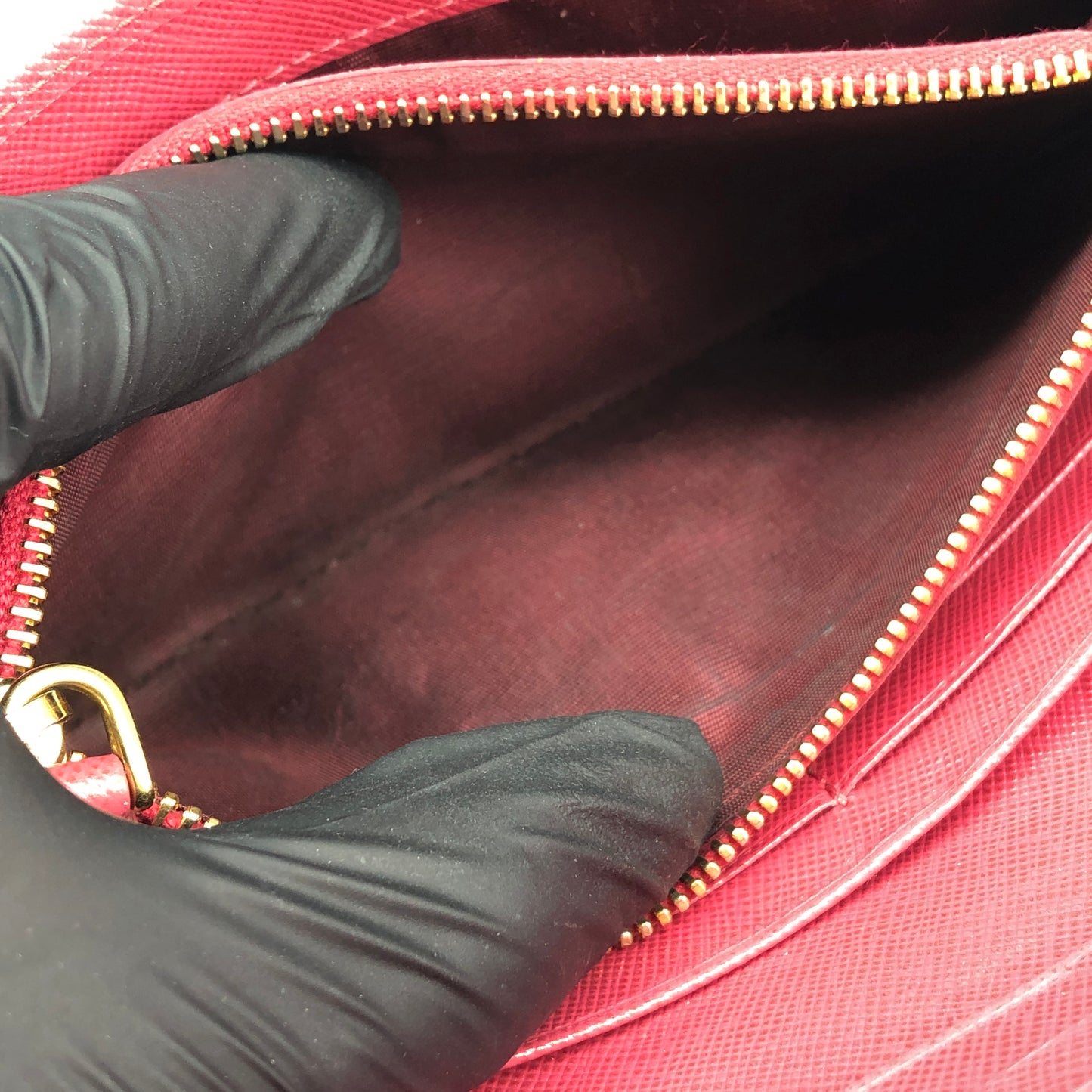 Prada Pink Saffiano Leather Flap Long Wallet
