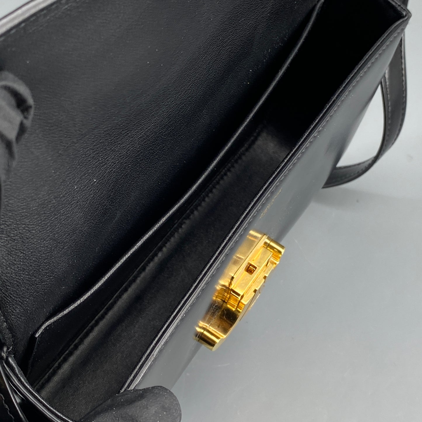 Celine Black Triomphe Shoulder Bag
