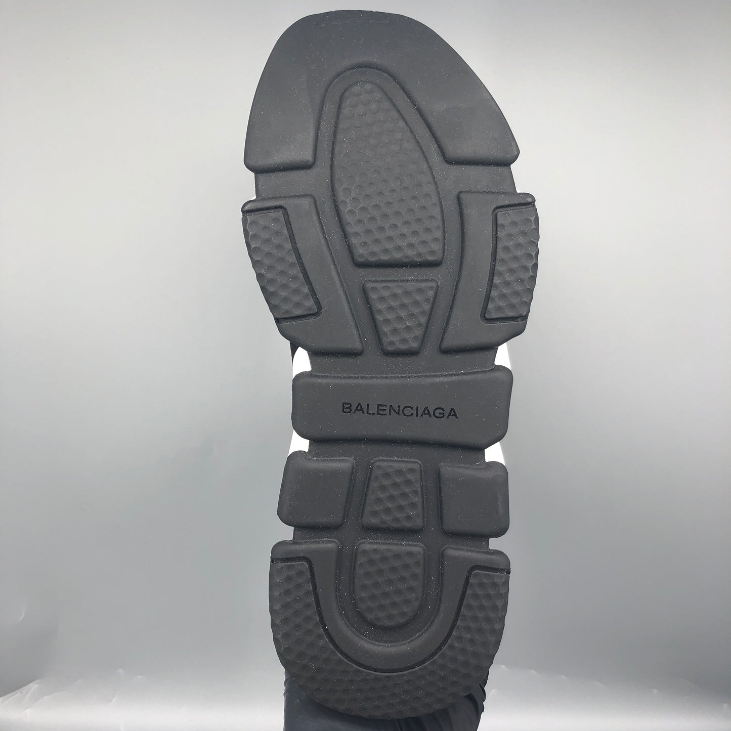 Balenciaga Speed Full Logo Knit Sneakers Black Size 41