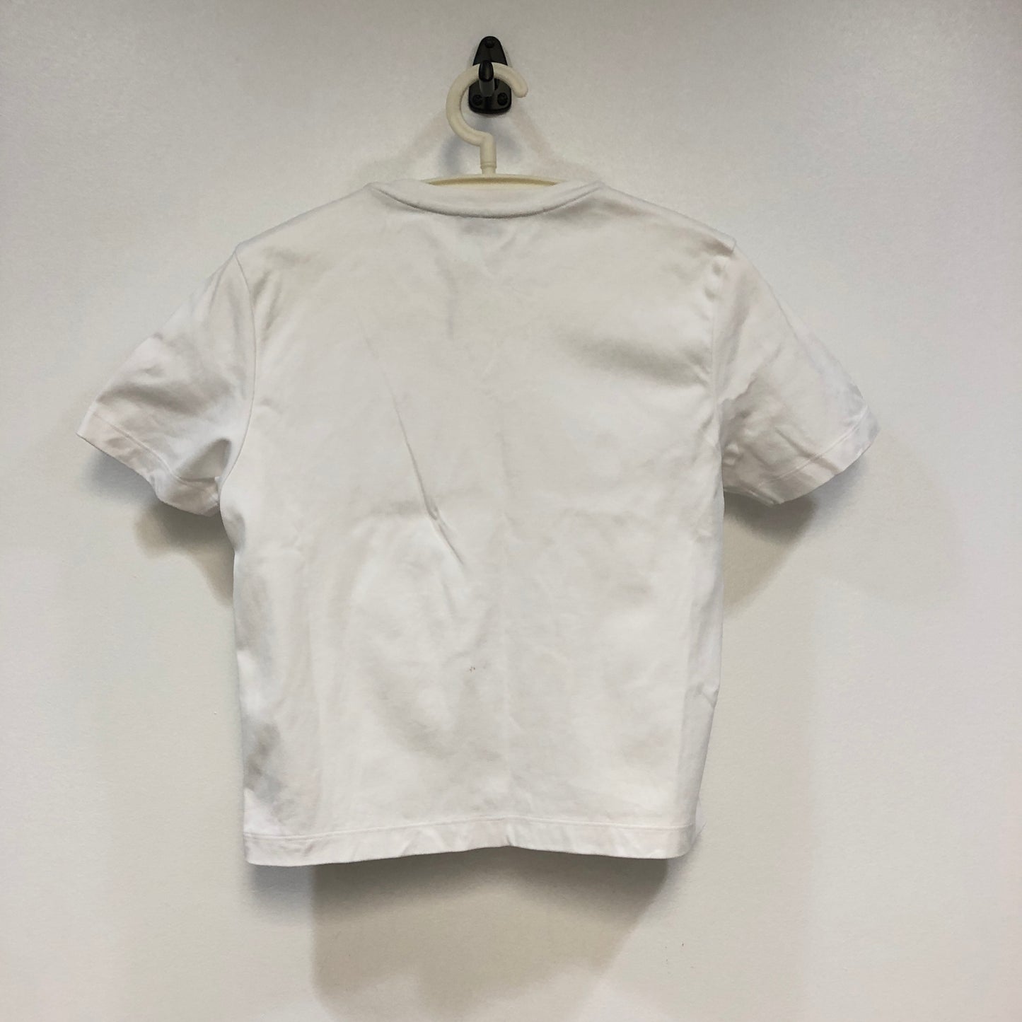 Fendi 3D Logo White Cotton Cropped T-Shirt S