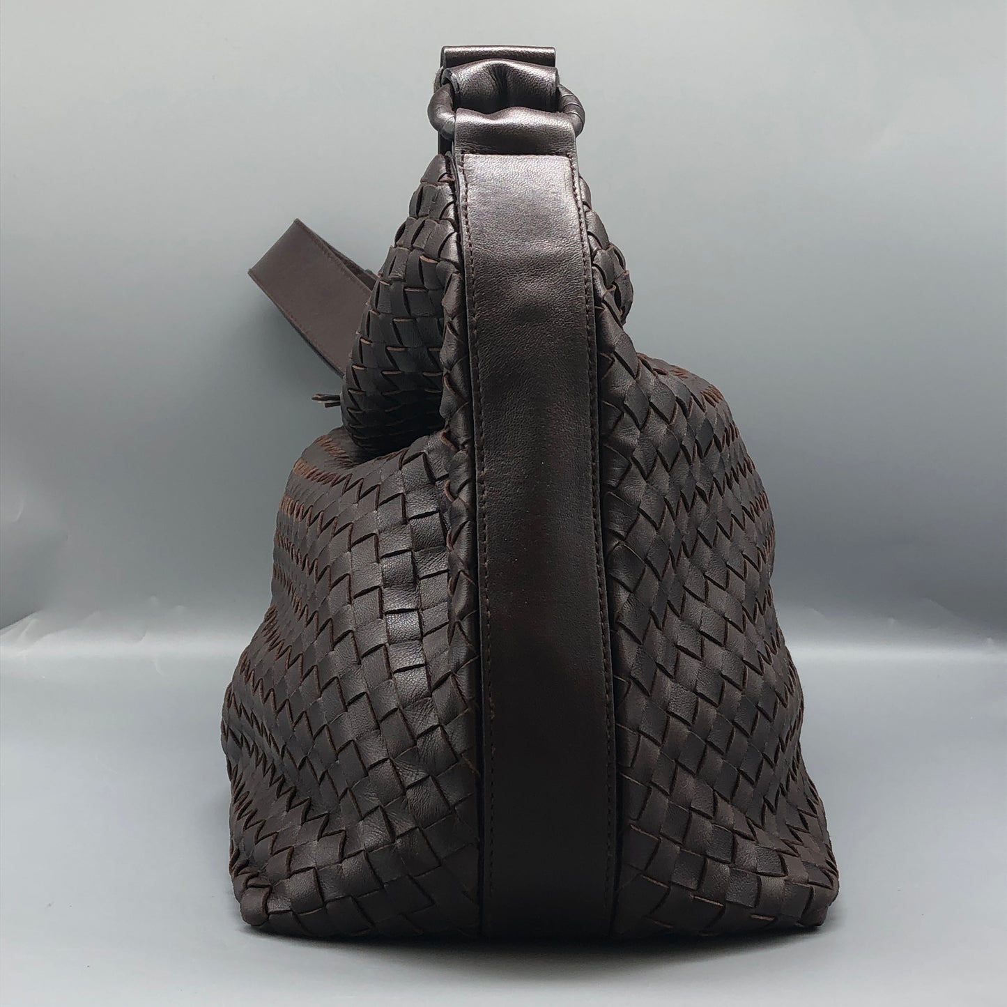 Bottega Veneta Nappa Intrecciato Brown Hobo Bag