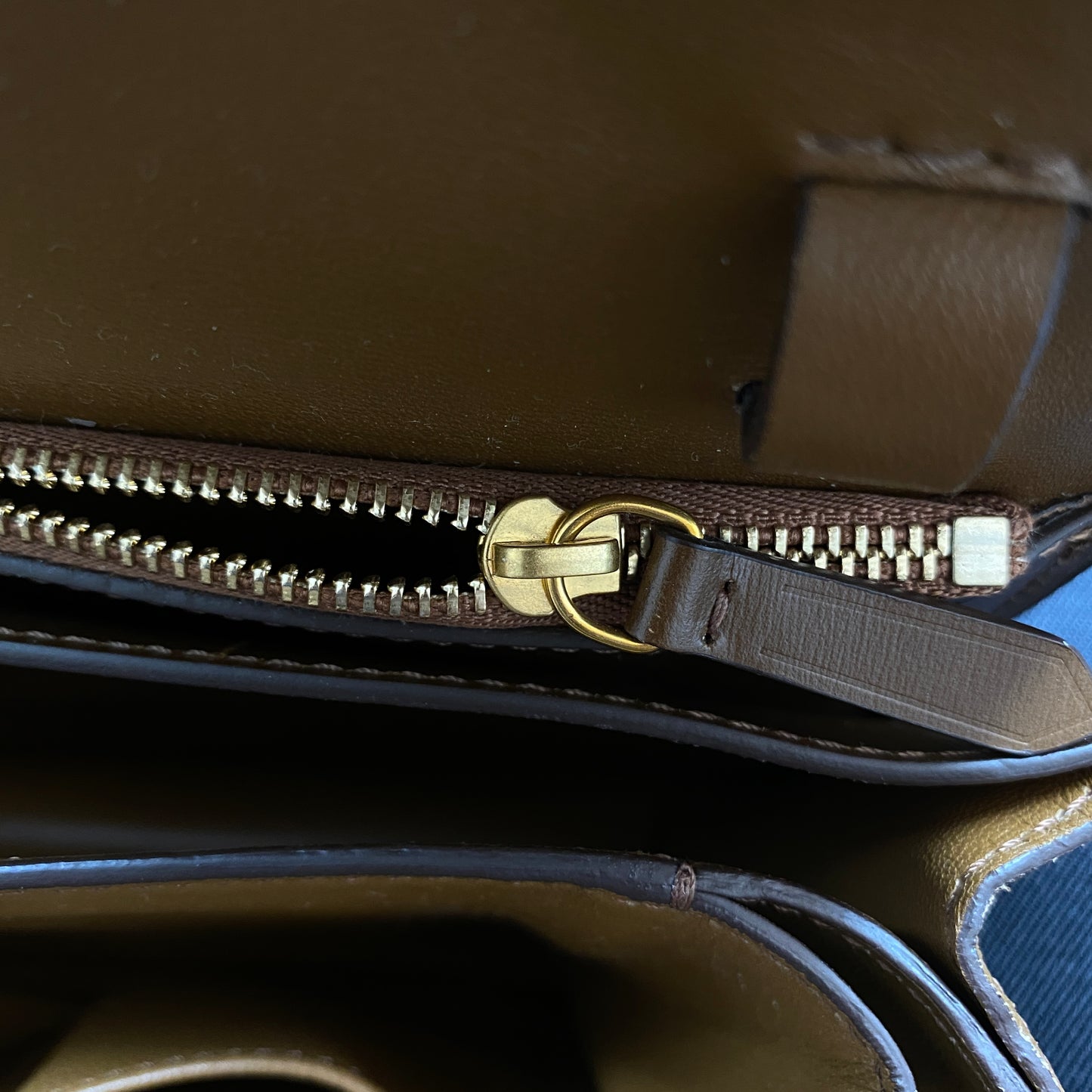 Celine Tan Box Calf Leather Classic Box Flap Crossbody Bag