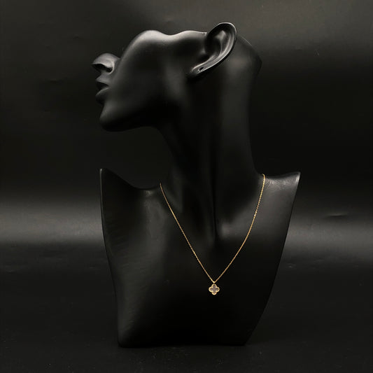 Van Cleef & Arpels 750 Gold Alhambra Mother-of-Pearl Pendant Necklace