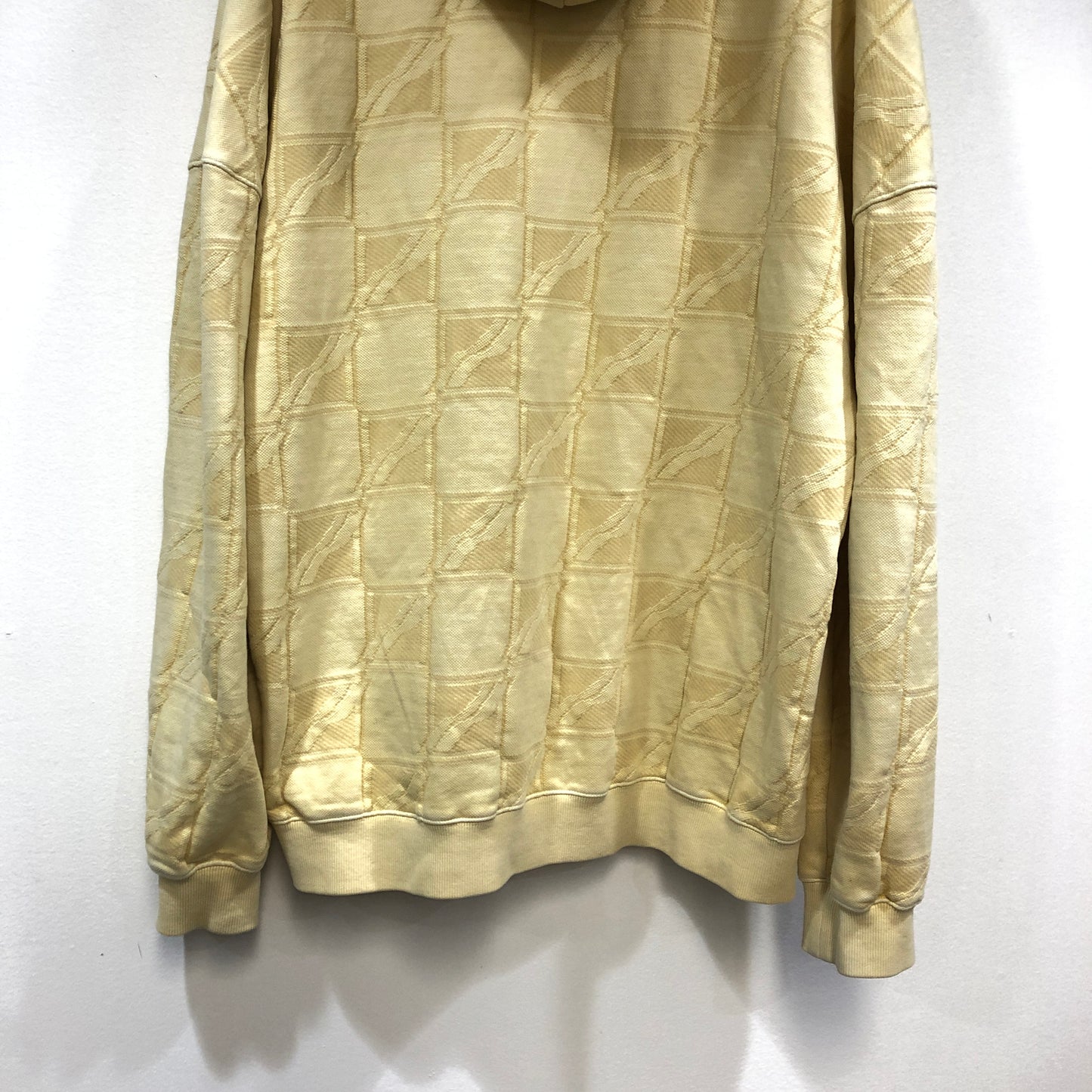We11done Jacquard Hoodie Size L Yellow