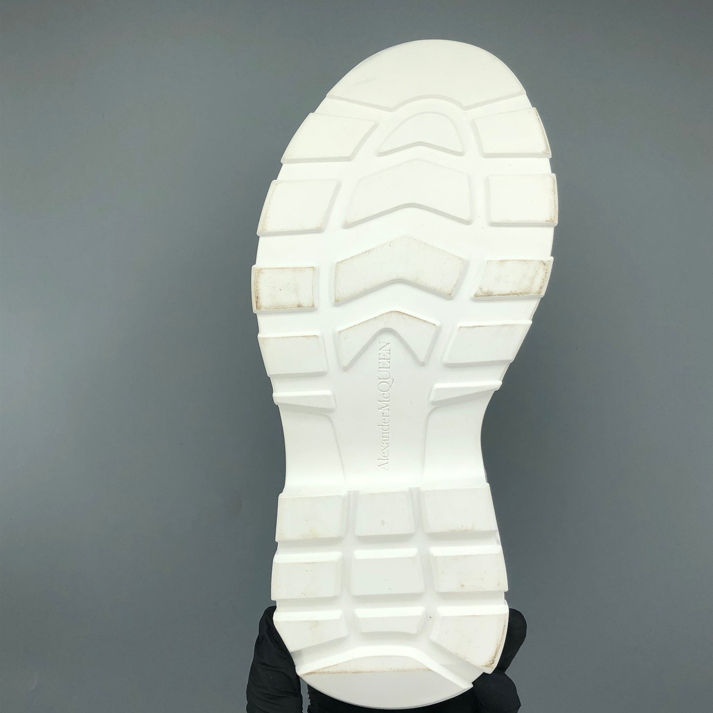 Alexander McQueen Tread Slick Platform Canvas Sneakers Size 37 Black