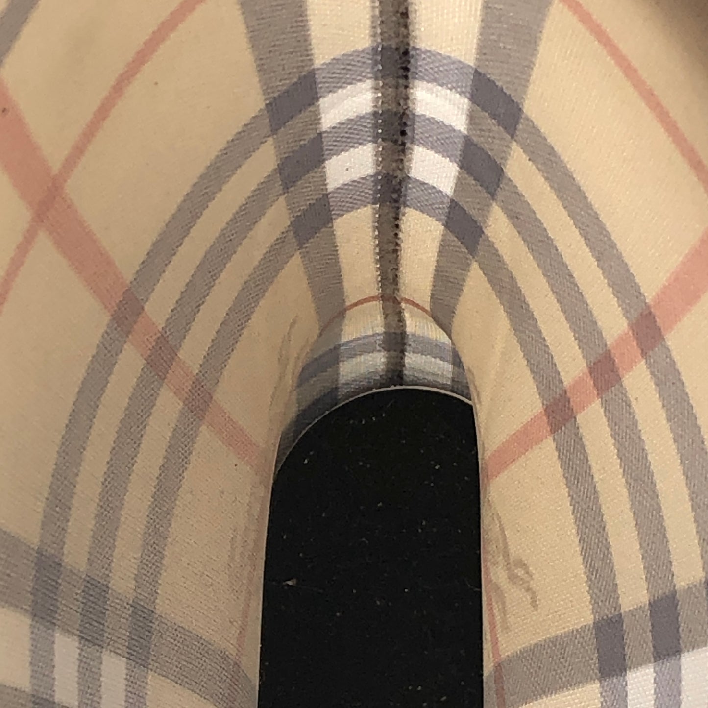 Burberry Women's Haymarket Check Rain Boots 35 Brown