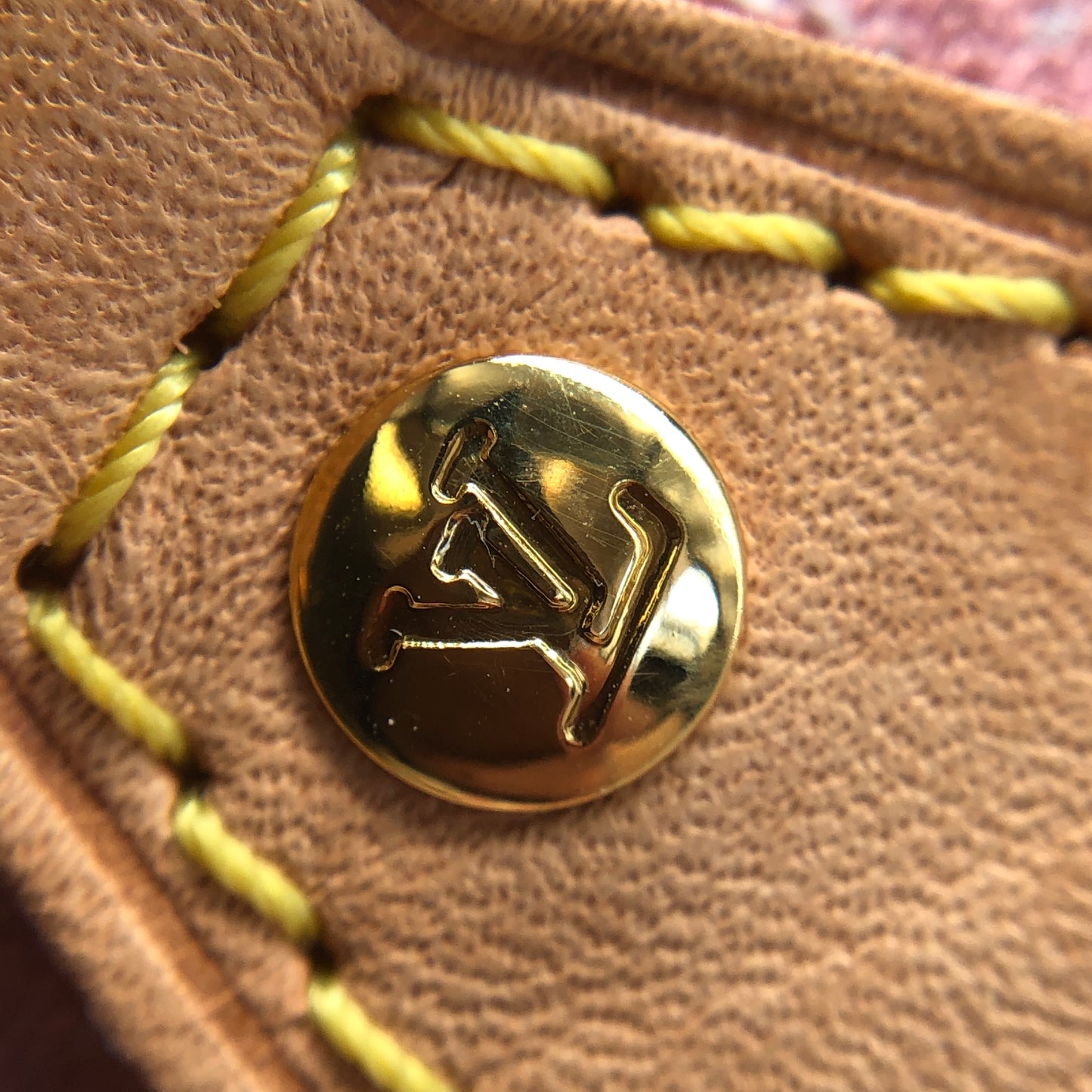 Louis Vuitton Nano Speedy Light Pink Monogram Denim Handbag
