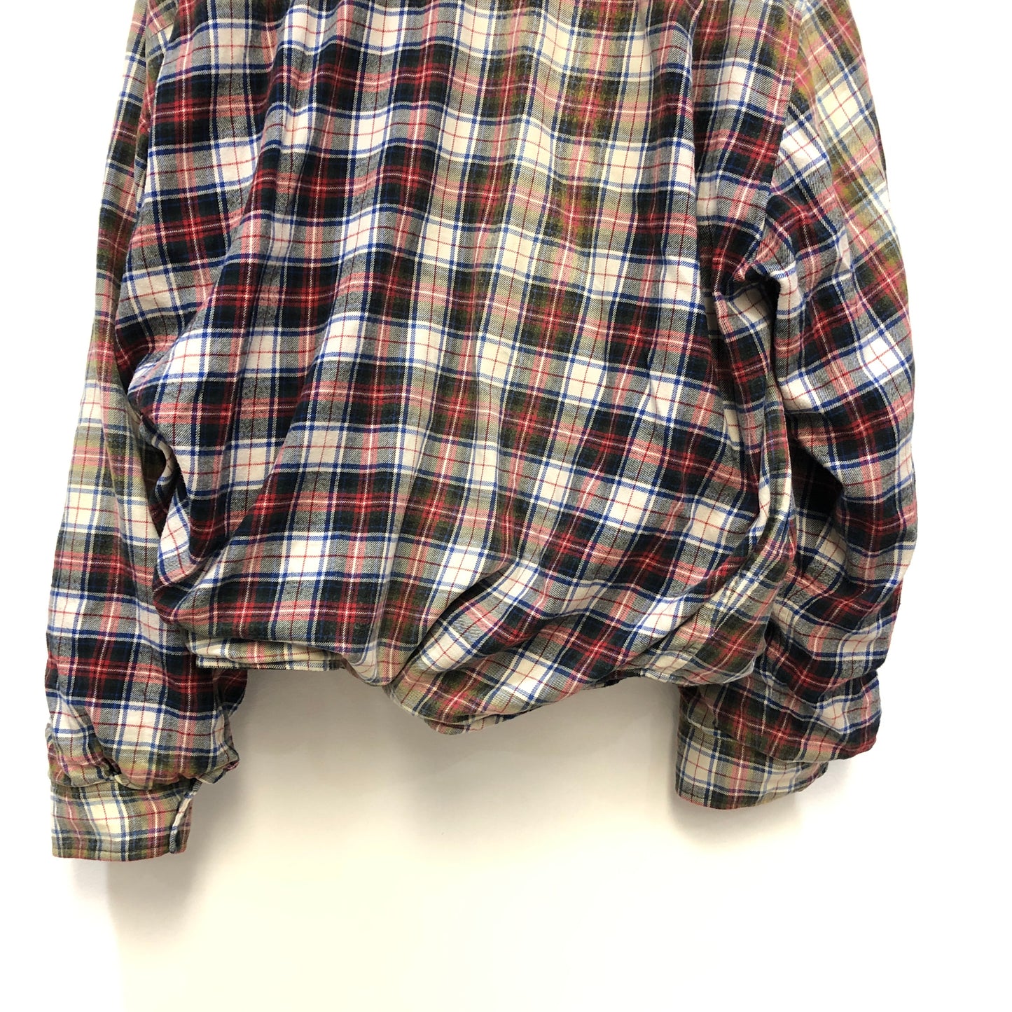 Balenciaga Multi-Color Plaid Hooded Overshirt Size XS