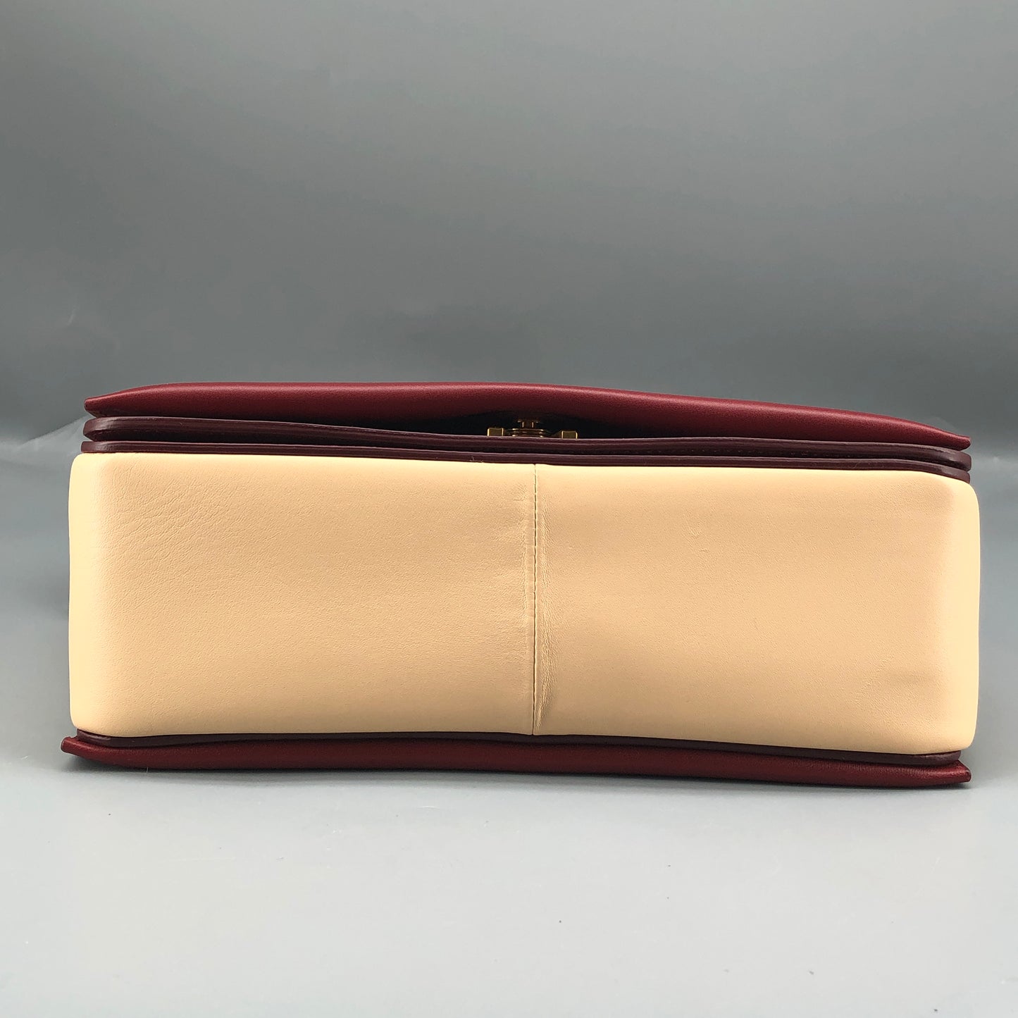 Celine Beige & Wine Color  Medium Frame Shoulder Bag