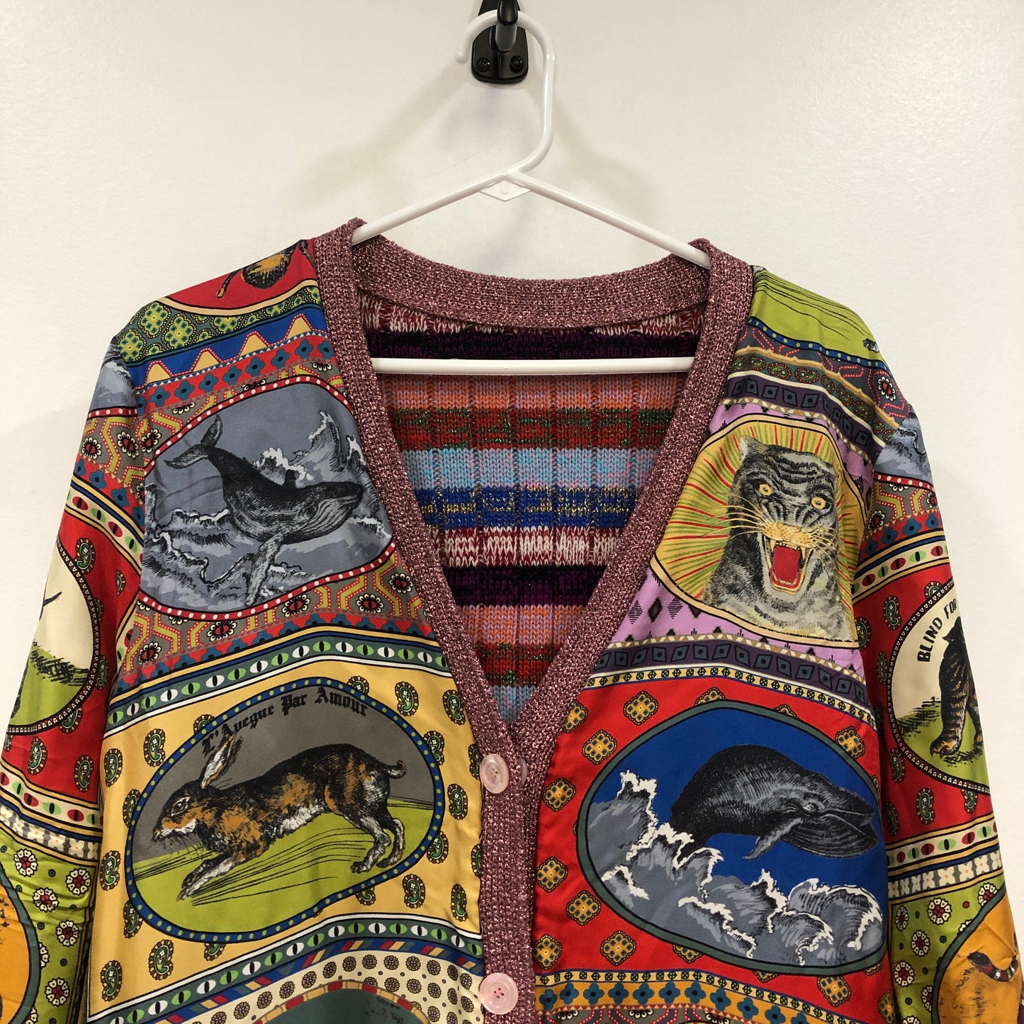 Gucci Multicolor Reversible Cardigan Size S