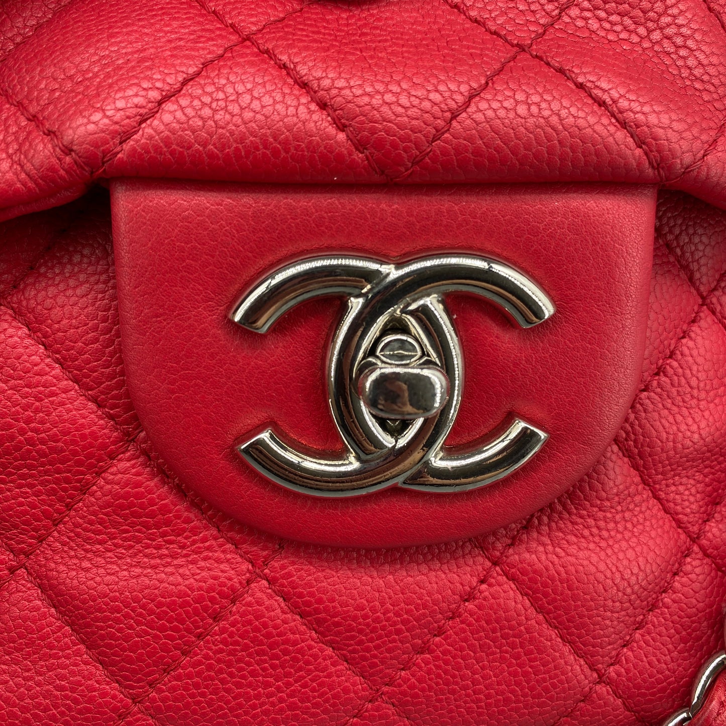 Chanel Classic Soft Red Quilted Leather Flap Shoulder Bag