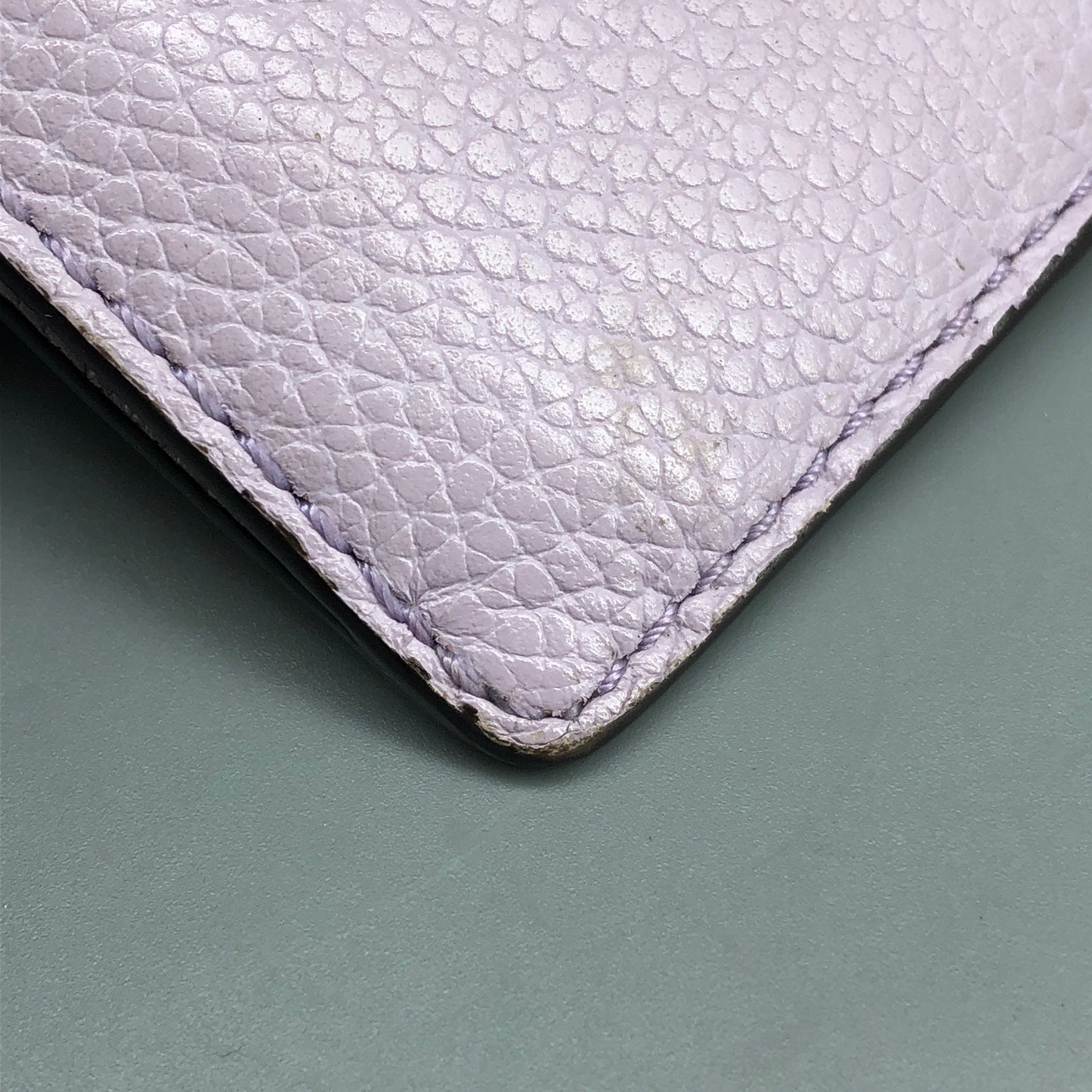 Michael Kors Pebbled Leather Zip Card Wallet Lilac