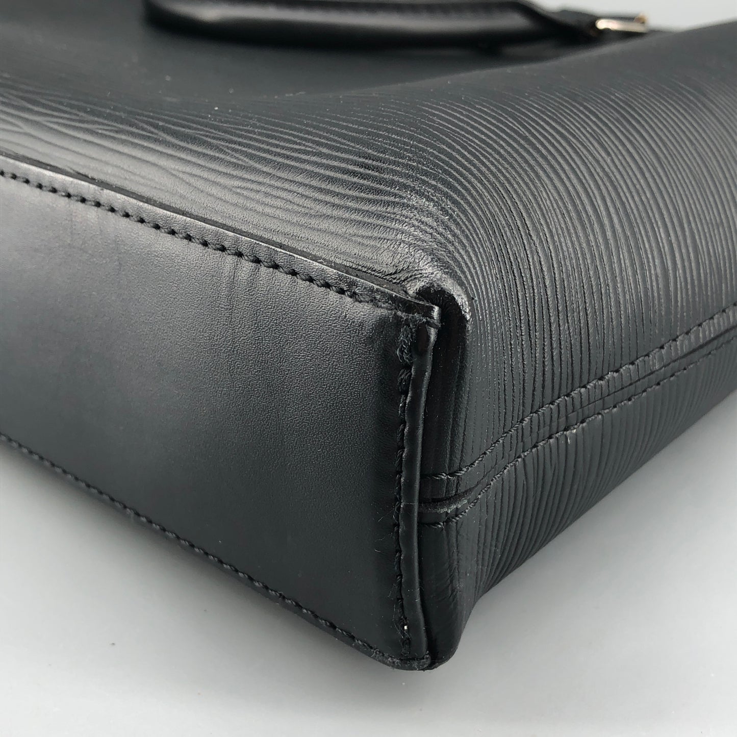 Louis Vuitton Epi Leather Business Briefcase Handbag Black