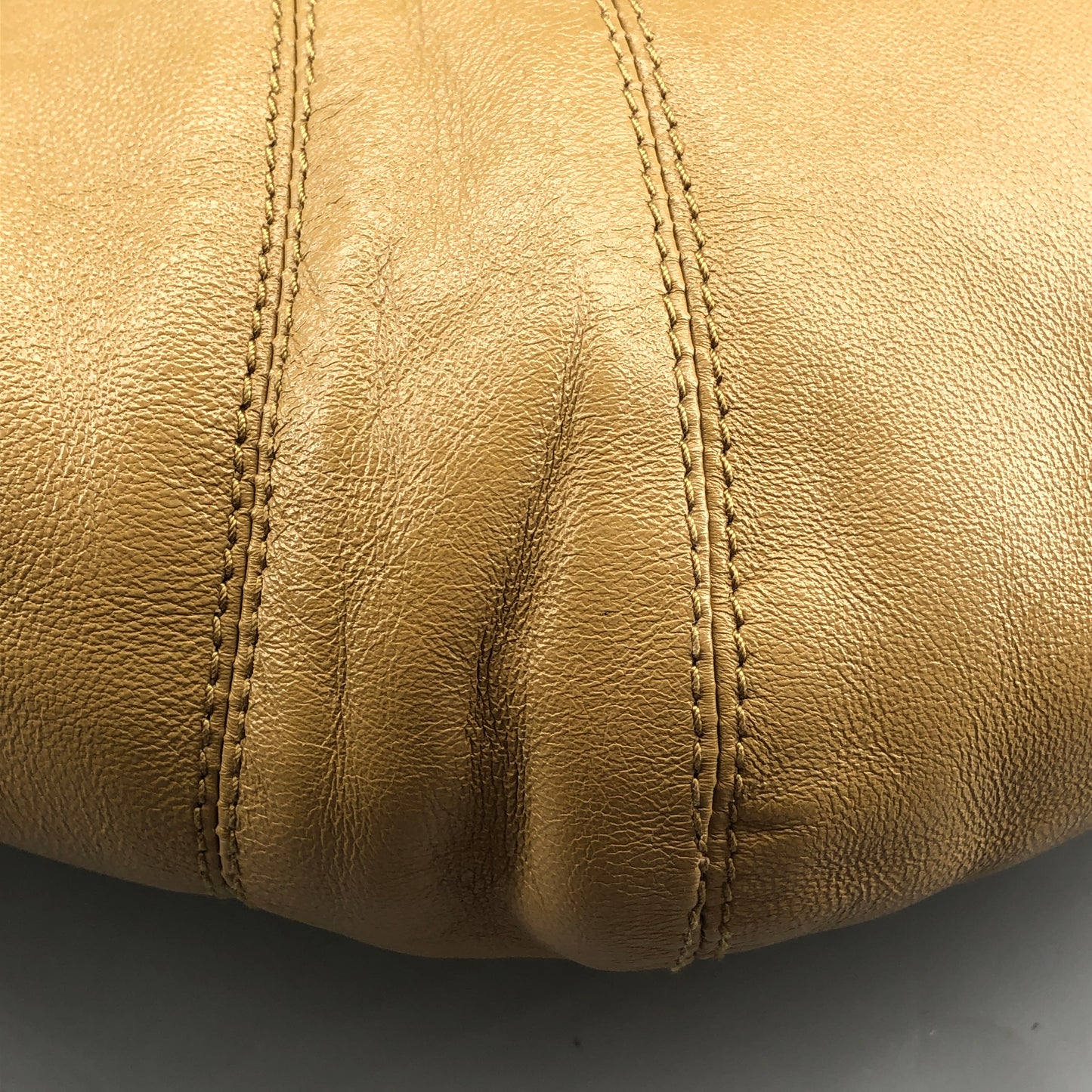 Lemaire Croissant Leather Shoulder Bag  Mustard Yellow