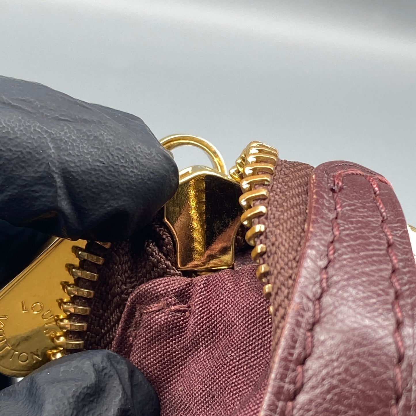 Louis Vuitton Dusty Rose Denim Monogram Mini Lin Hobo Shoulder Bag