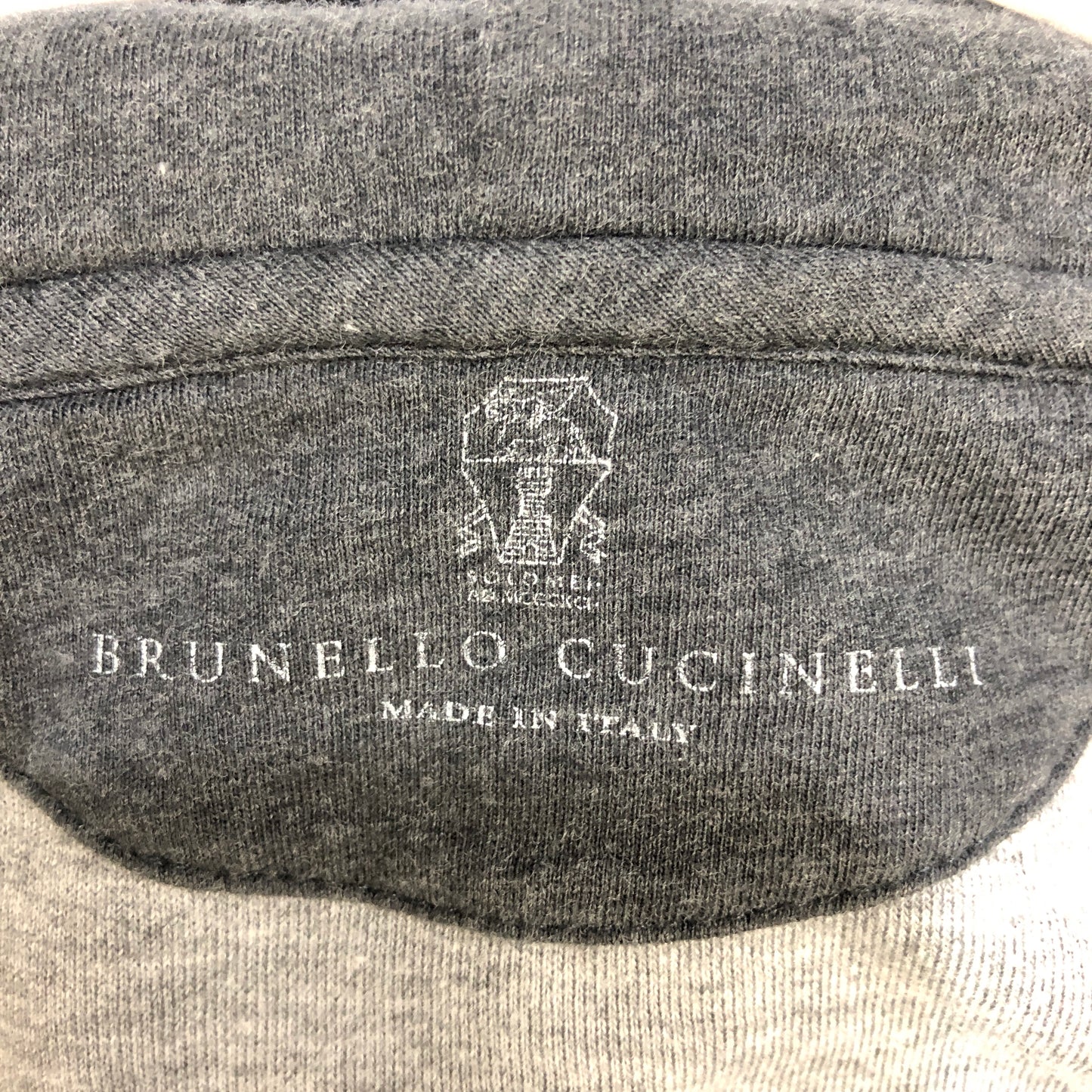 Brunello Cucinelli Grey & Navy Color-Block Zip-Up Hoodie Size S