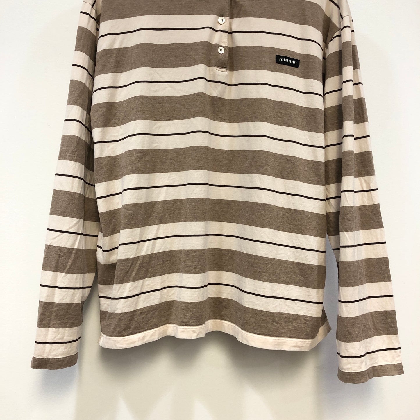 Miu Miu Striped Polo Sweater Size S