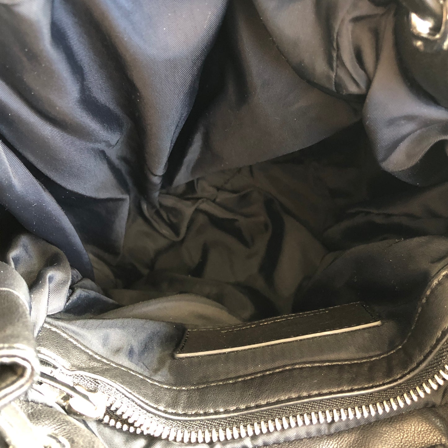 Alexander Wang Marti Backpack Washed Black Lambskin Rhodium Hardware