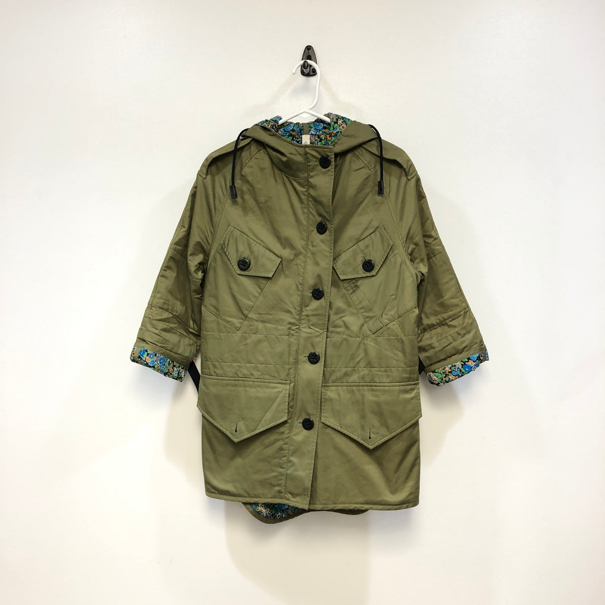 Coach Oliver Green Hooded Parka Jacket Size XS