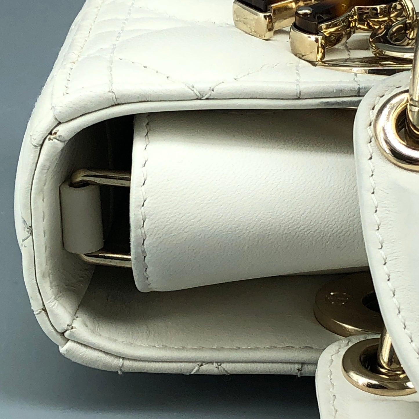 Christian Dior Lady D-Joy Small Crossbody Bag Cream