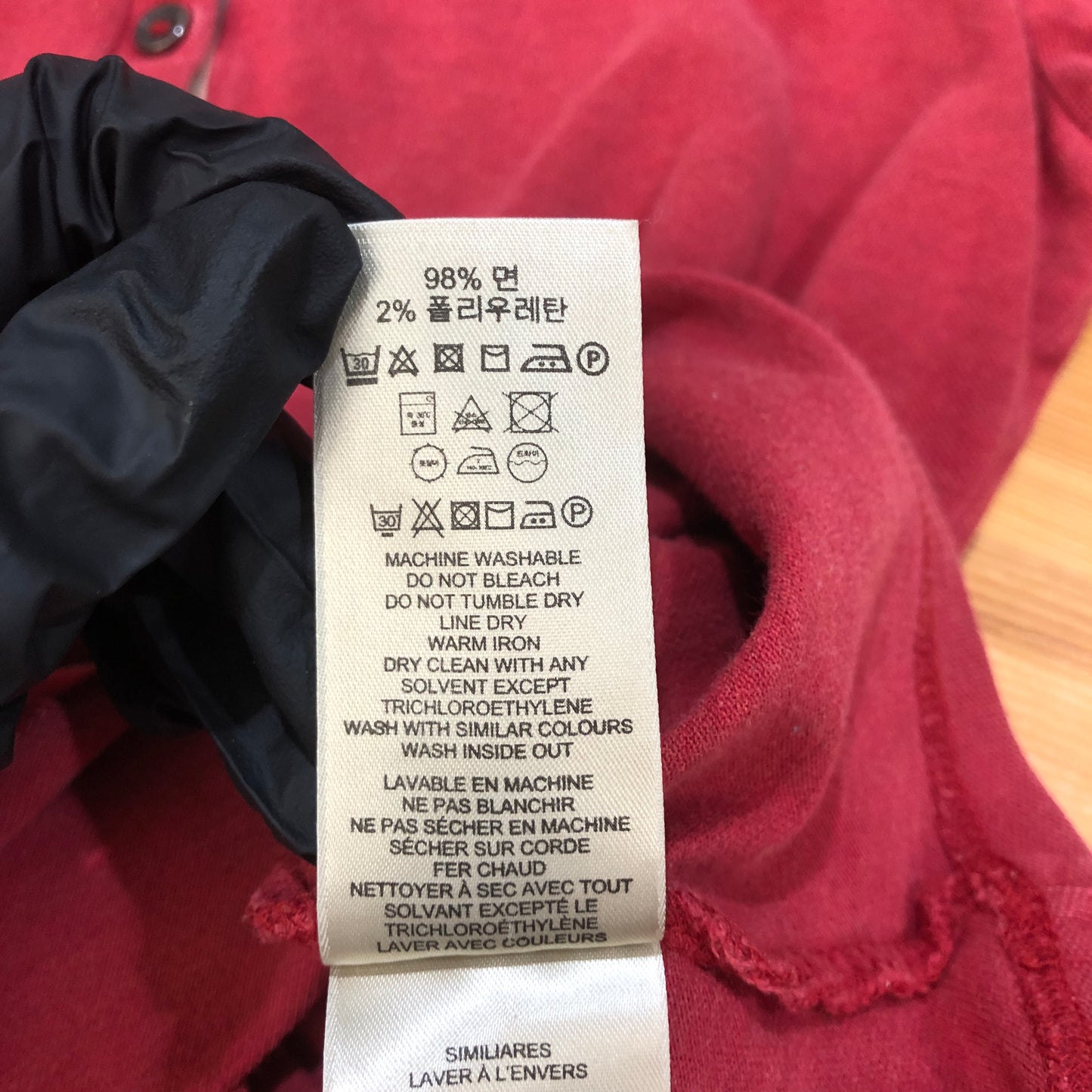 Burberry Brit Puff Short Sleeve Polo Shirt Size S Red