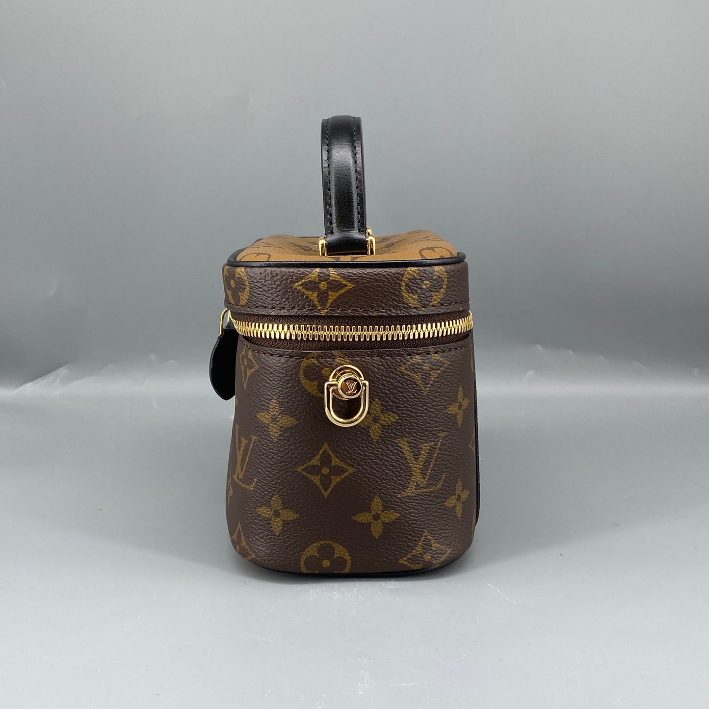 Louis Vuitton Monogram Vanity PM Brown Top Handle Bag