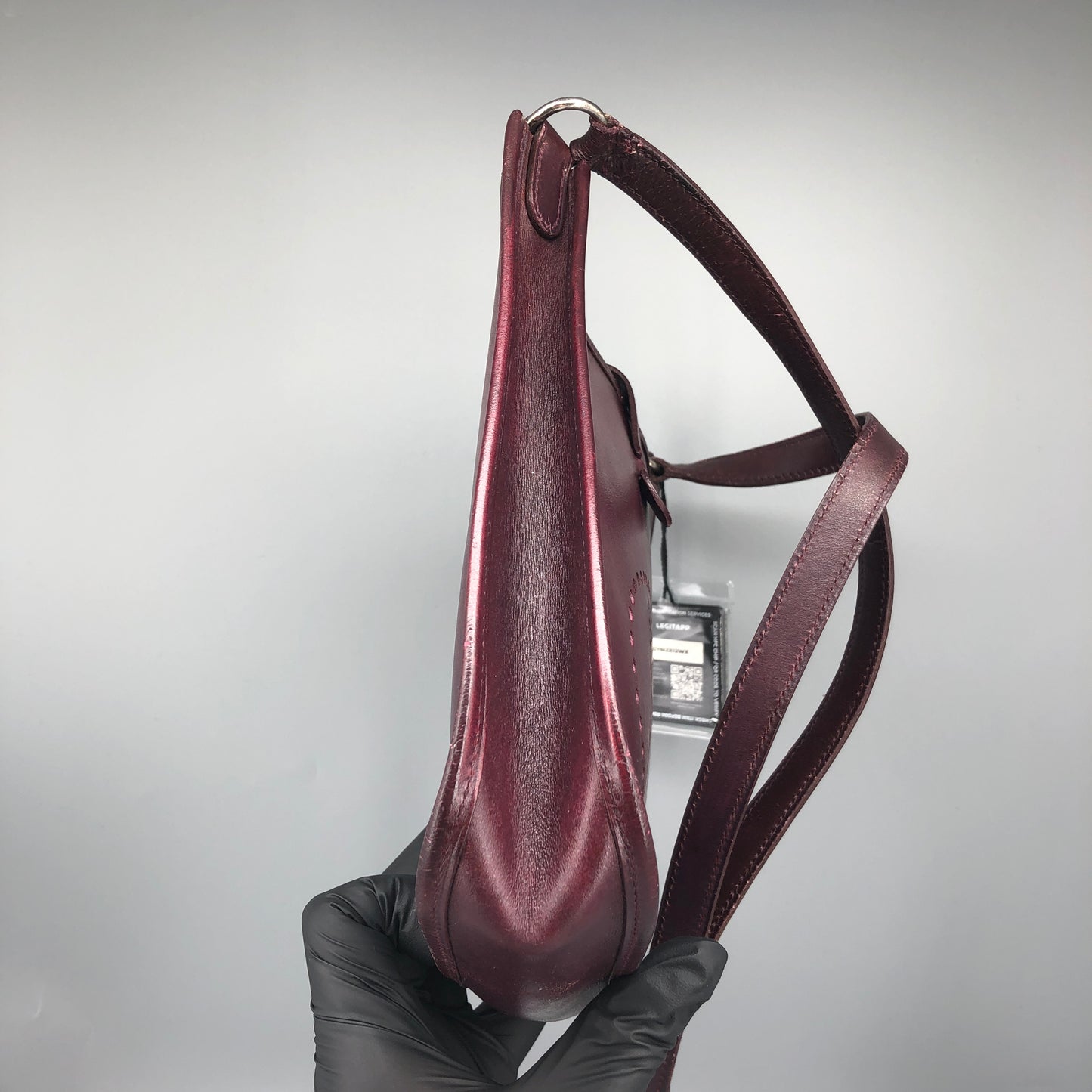 Hermes TPM Mini Evelyne I Bag Dark Red Box Calf Year 2002