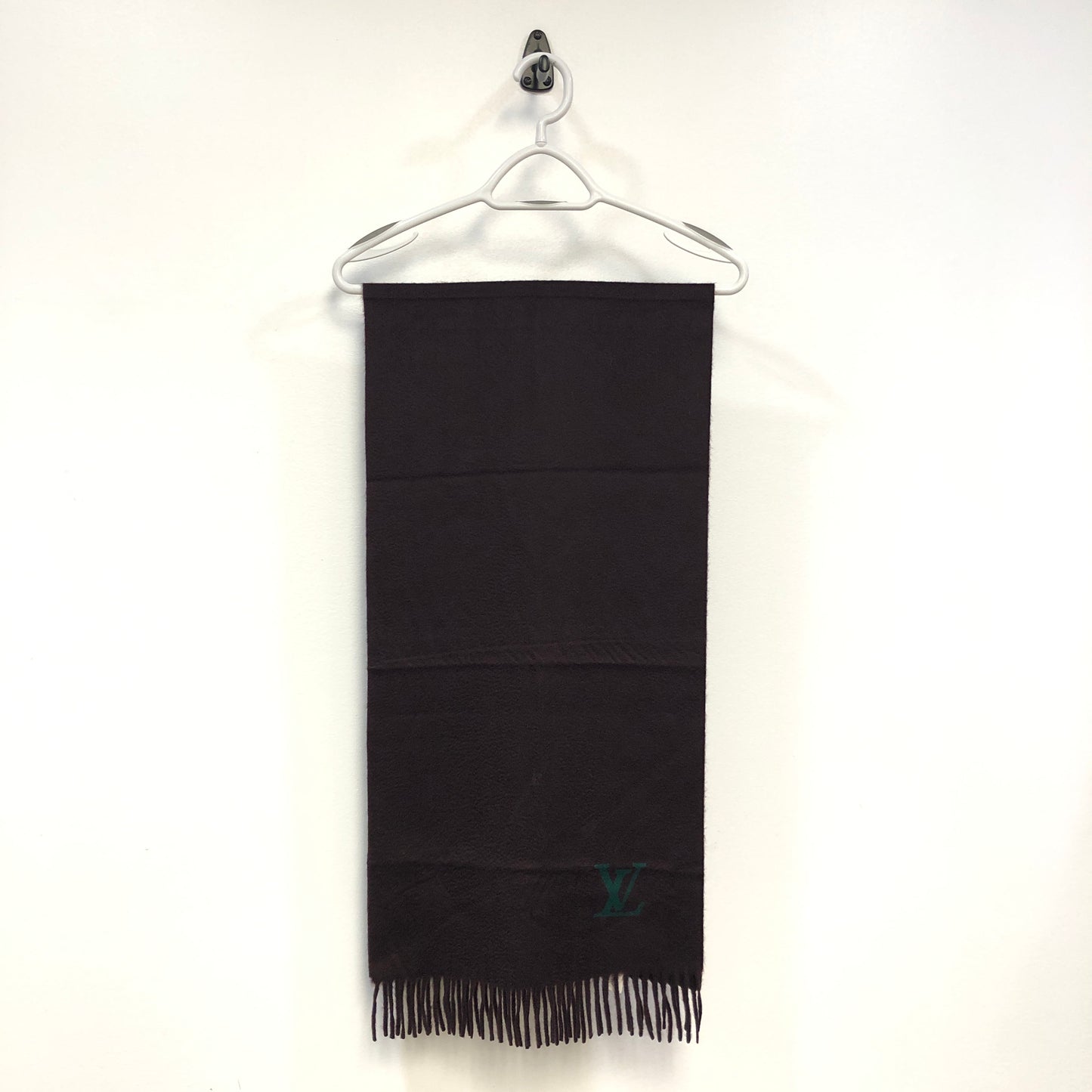 Louis Vuitton Plum Brown Cashmere Scarf
