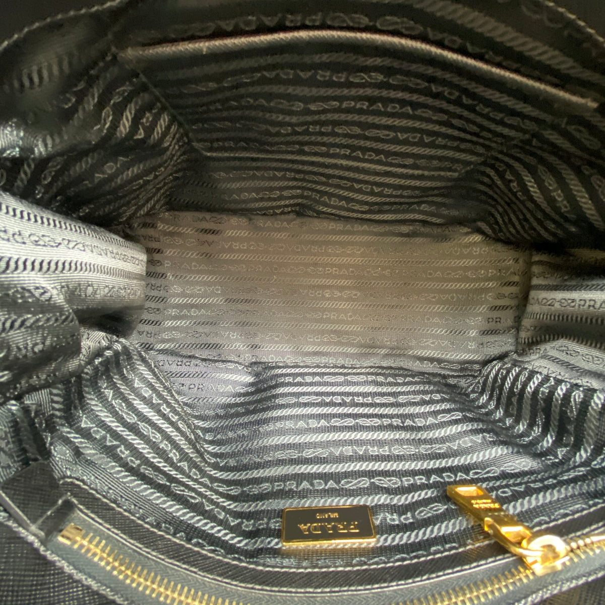 Prada Galleria Large Tote Bag Black Saffiano Leather