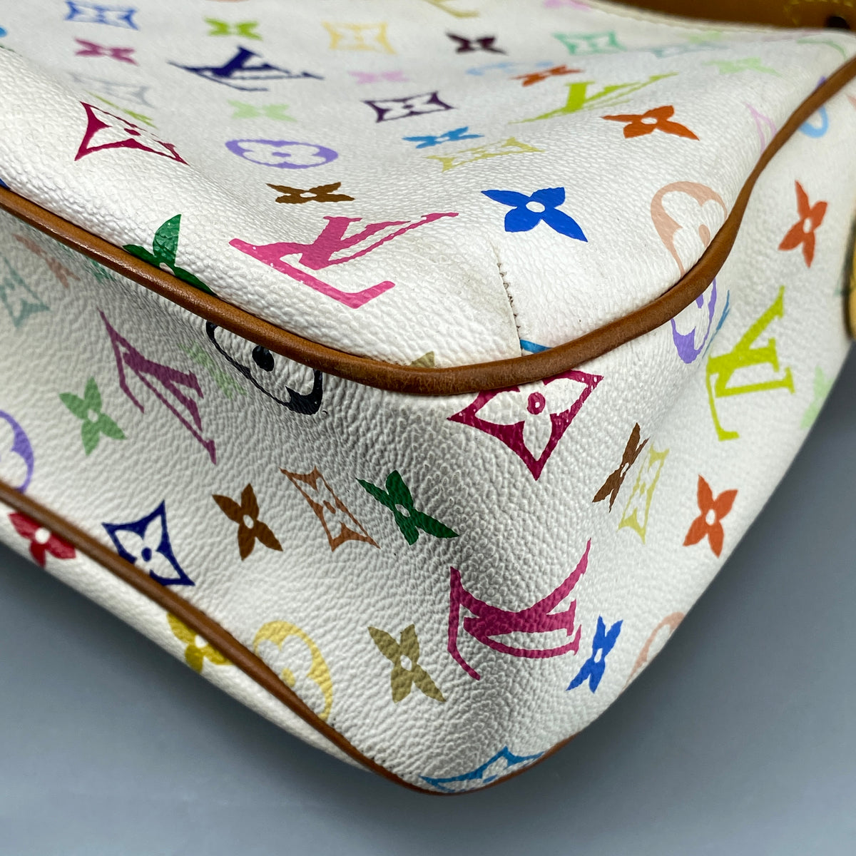 Louis Vuitton Monogram Multicolour Lodge White Shoulder Bag