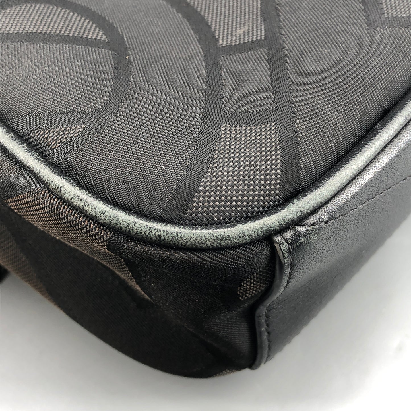 Burberry TB Monogram Canvas Crossbody Camera Bag Black
