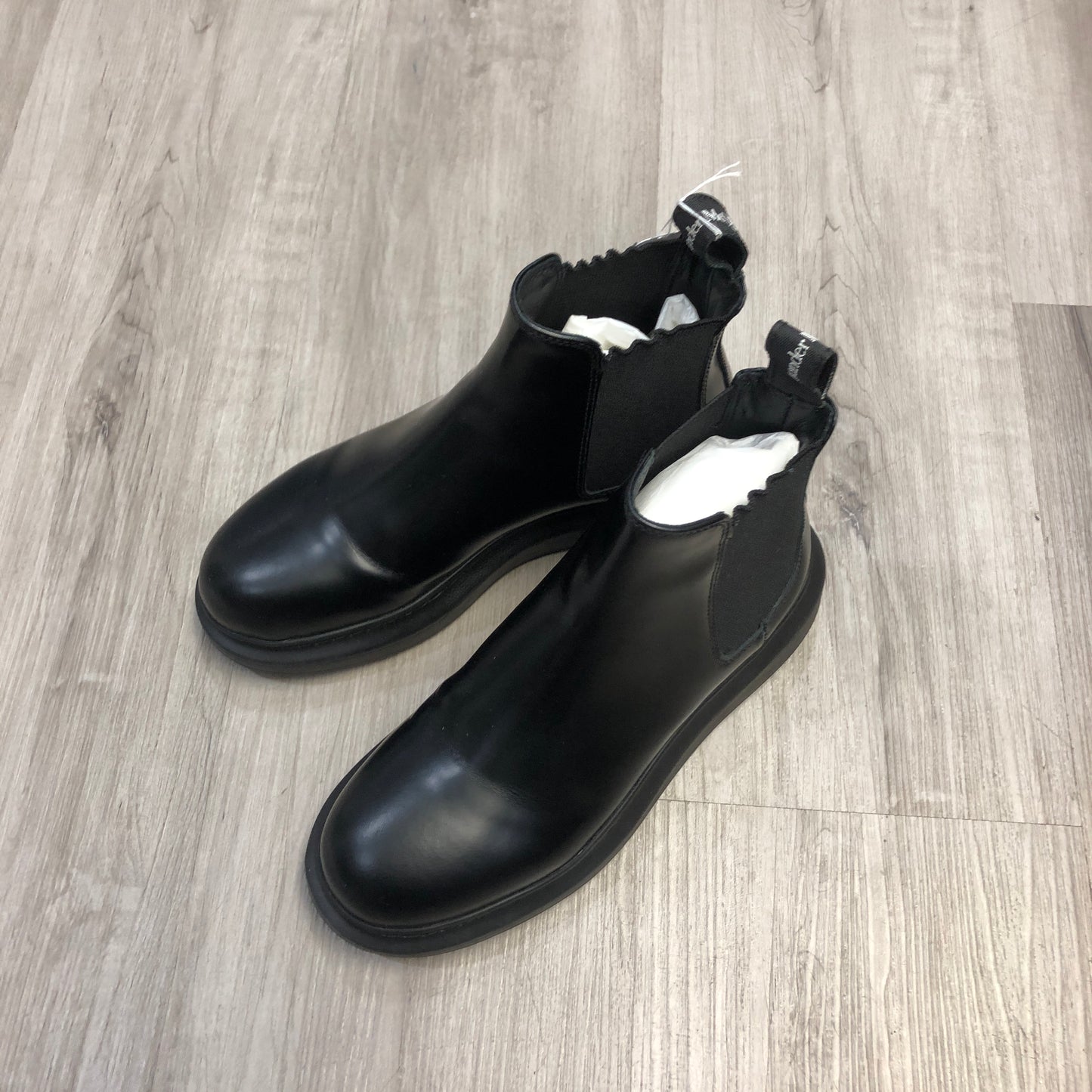 Alexander McQueen Women's Black Leather Chelsea Boots Size 35