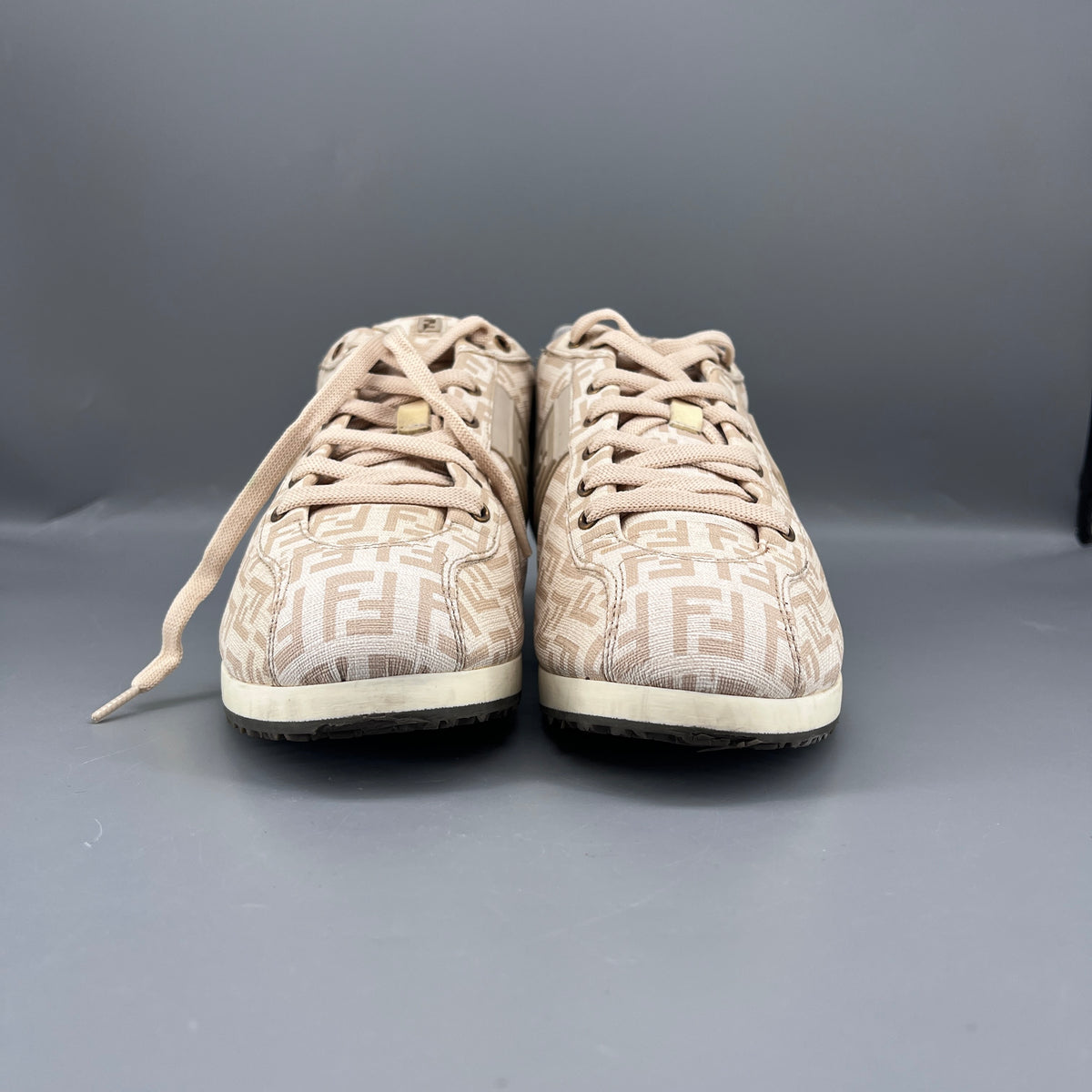 Fendi Beige Women Sneaker Shoes Size 37