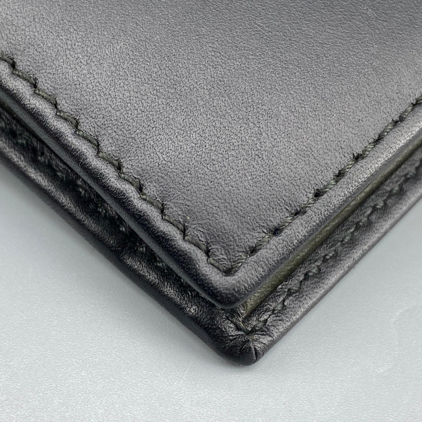 Ferragamo Black Smooth Leather Bi-fold Short Wallet