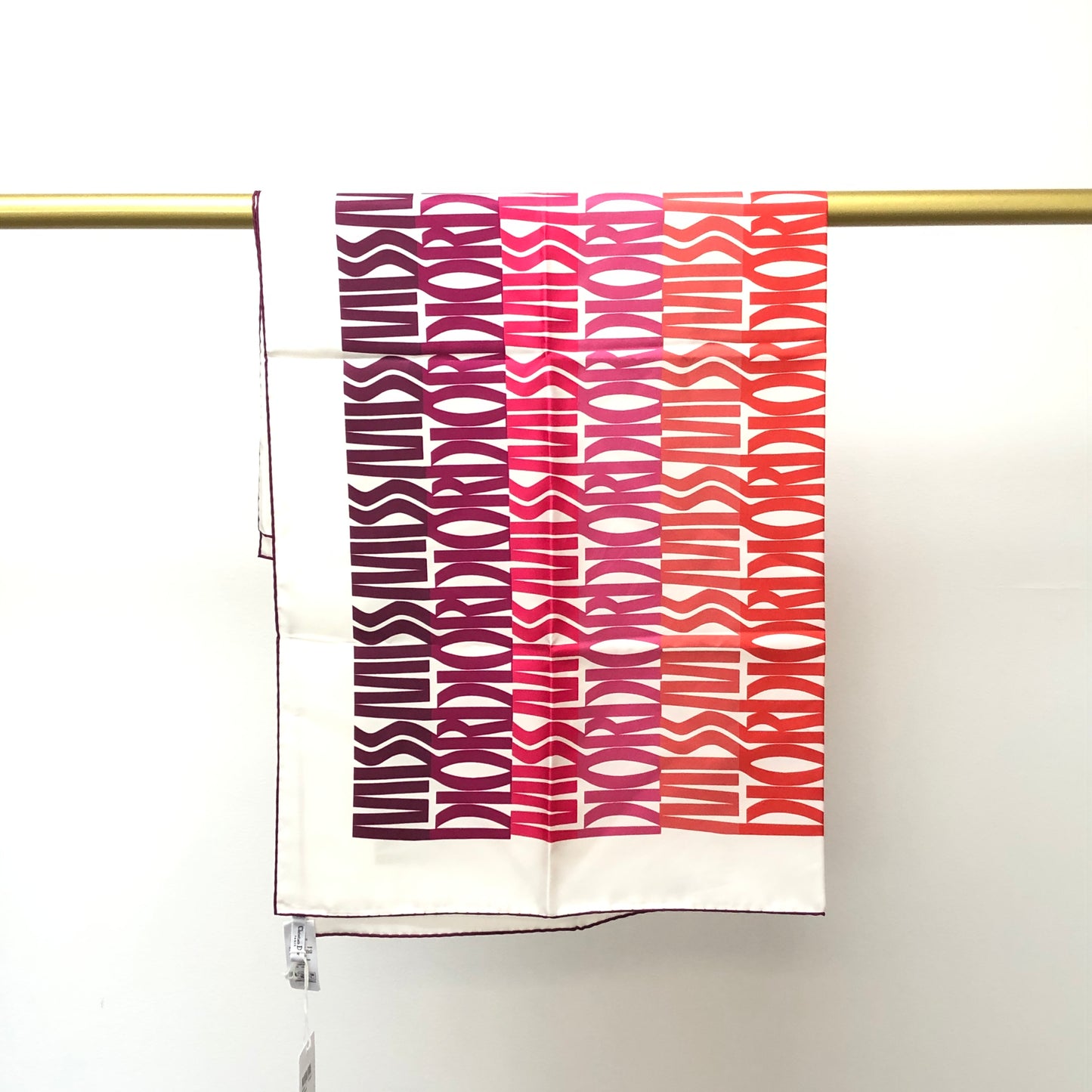 Christian Dior 90*90cm Multi-Color Silk Scarf