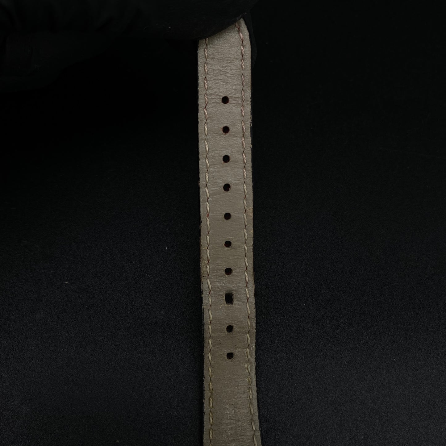 Burberry Gold Case Quartz Watch Dark Red Leather Strap