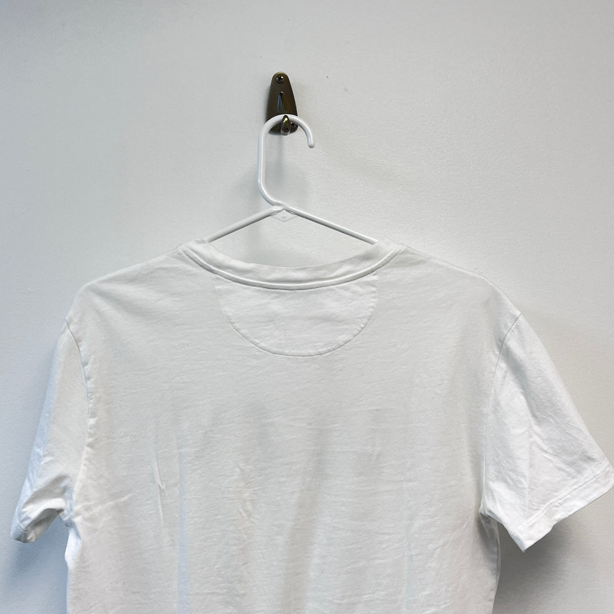 Valentino White Short Sleeve T-shirt VLTN Front Logo Print Size XS