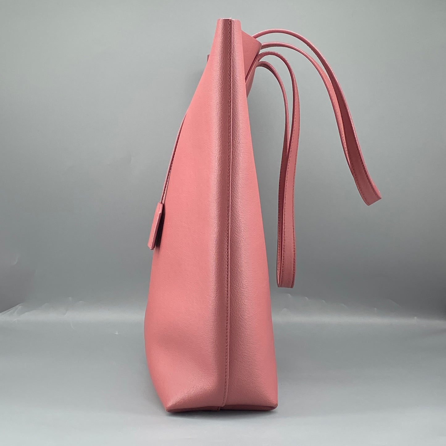 Saint Laurent Pink Calfskin Leather Shopping Tote Bag