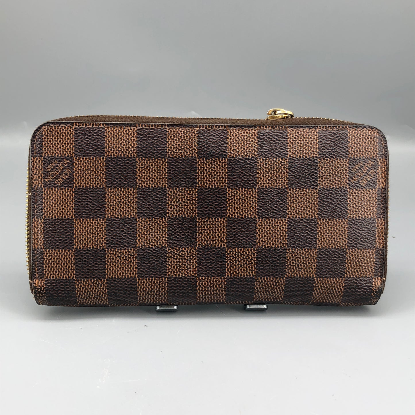 Louis Vuitton Damier Ebene Zippy Wallet Brown