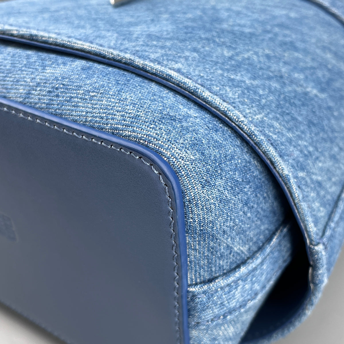Givenchy Blue Denim Mini Bucket Shoulder Bag