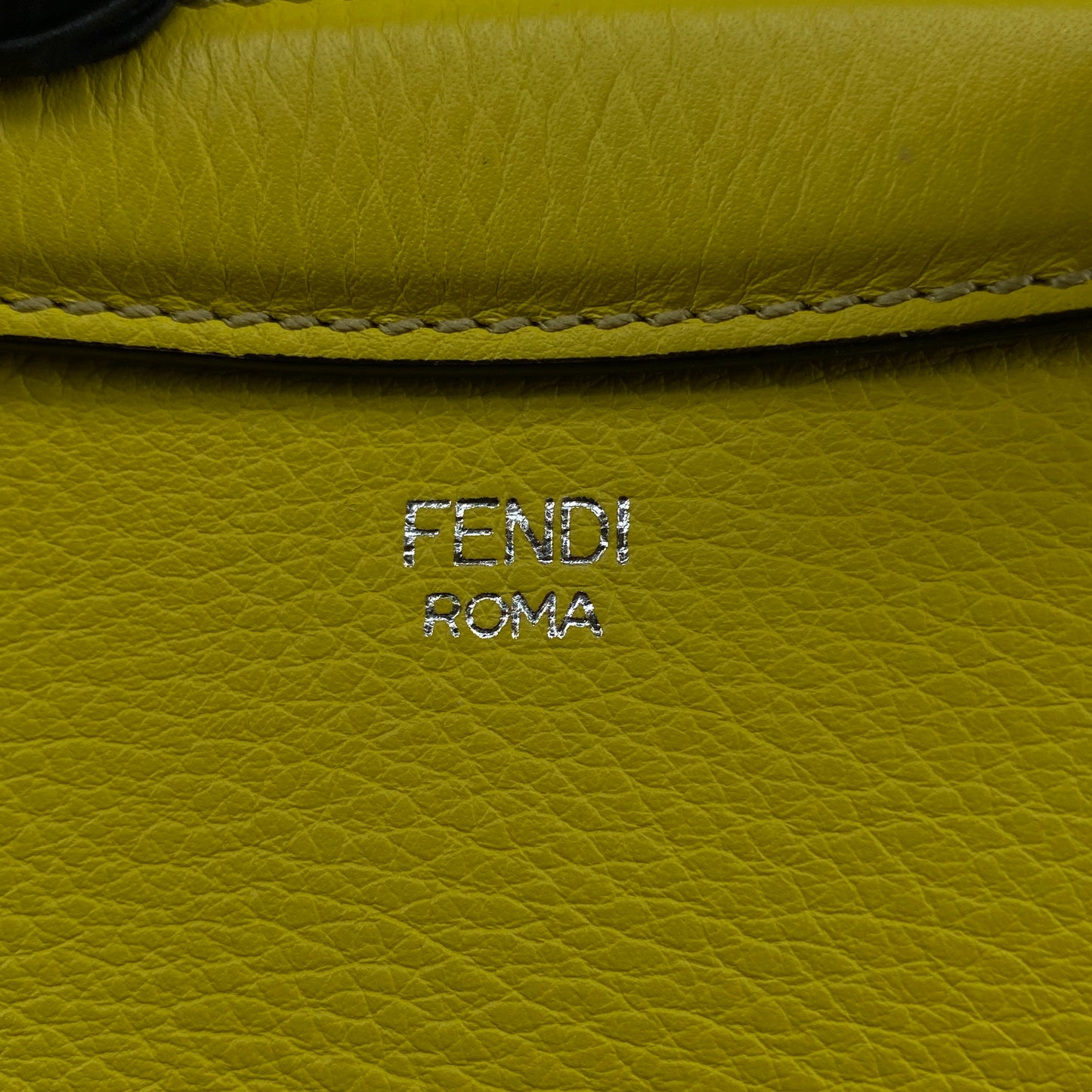 Fendi Yellow Leather By The Way Crossbody Bag