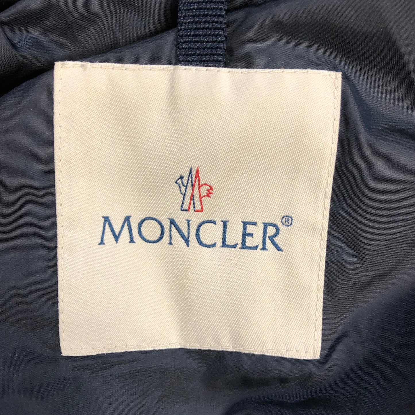 Moncler Dark Blue Quilted Down Jacket Size 00