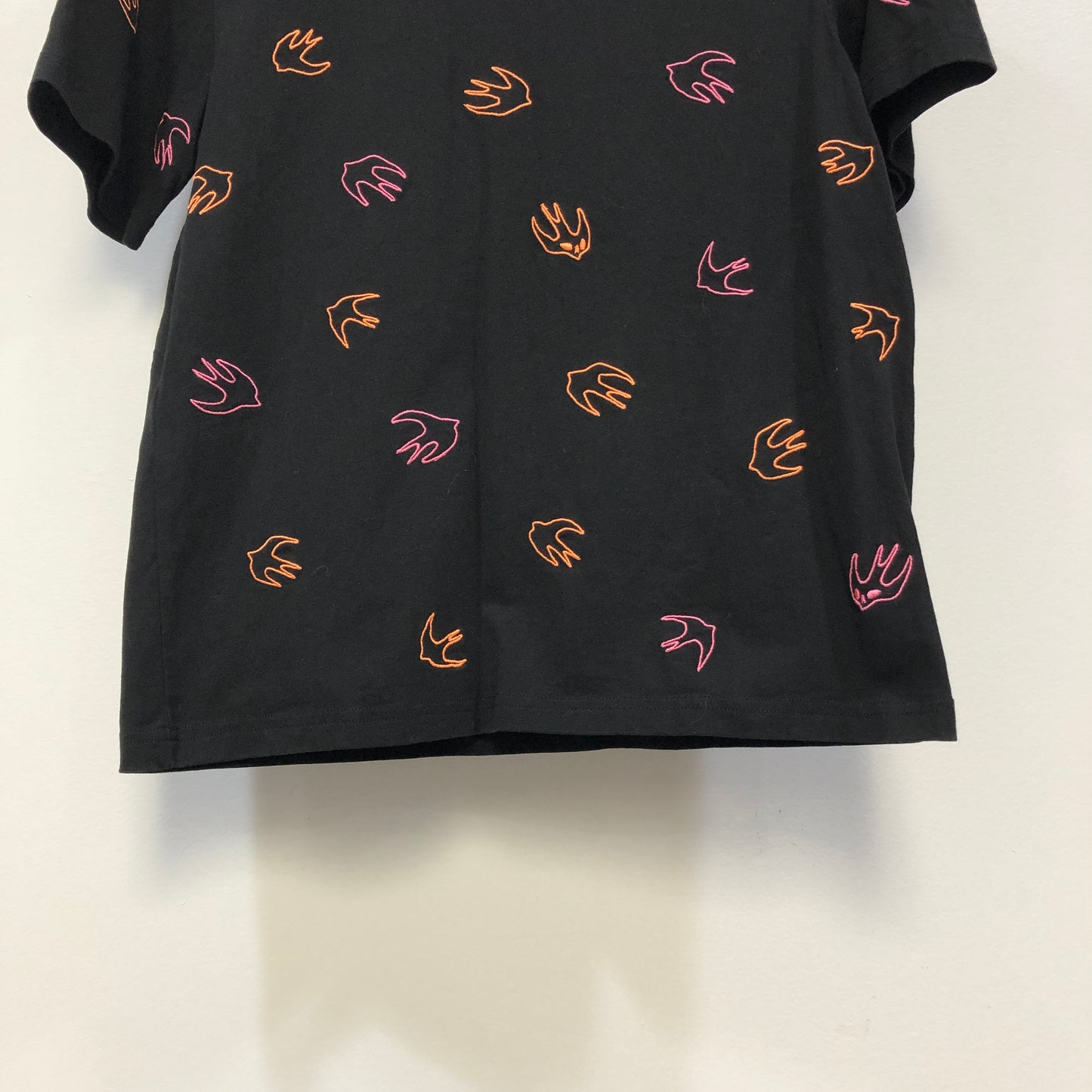 Alexander McQueen Black Printed Short Sleeve T-shirt Size S