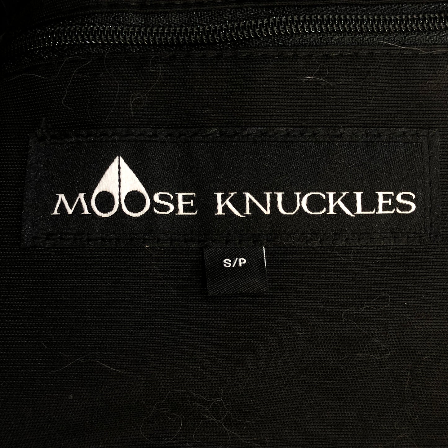 Moose Knuckles Black Fur‑Trim Hooded Down Parka