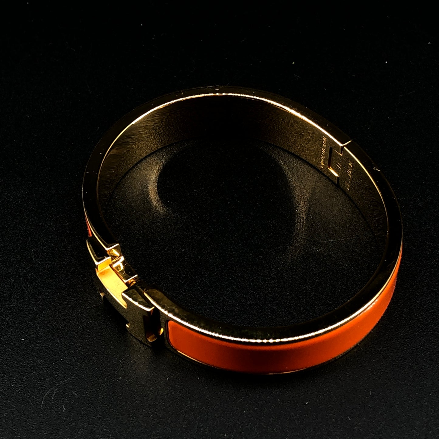 Hermes Clic H Bracelet 15 cm Orange